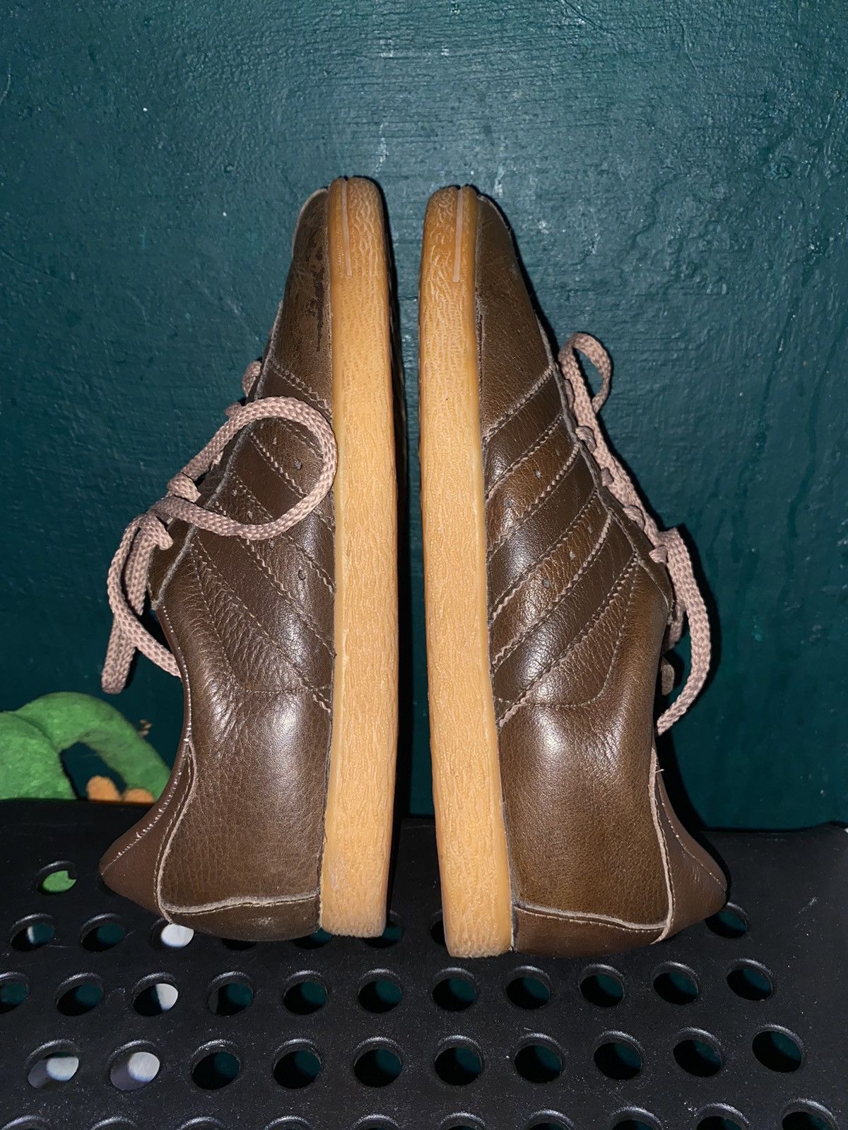 Adidas Vintage 2001Adidas Tobacco Brown Leather Suede Y2K Size US 6.5 / IT 36.5 - 4 Thumbnail