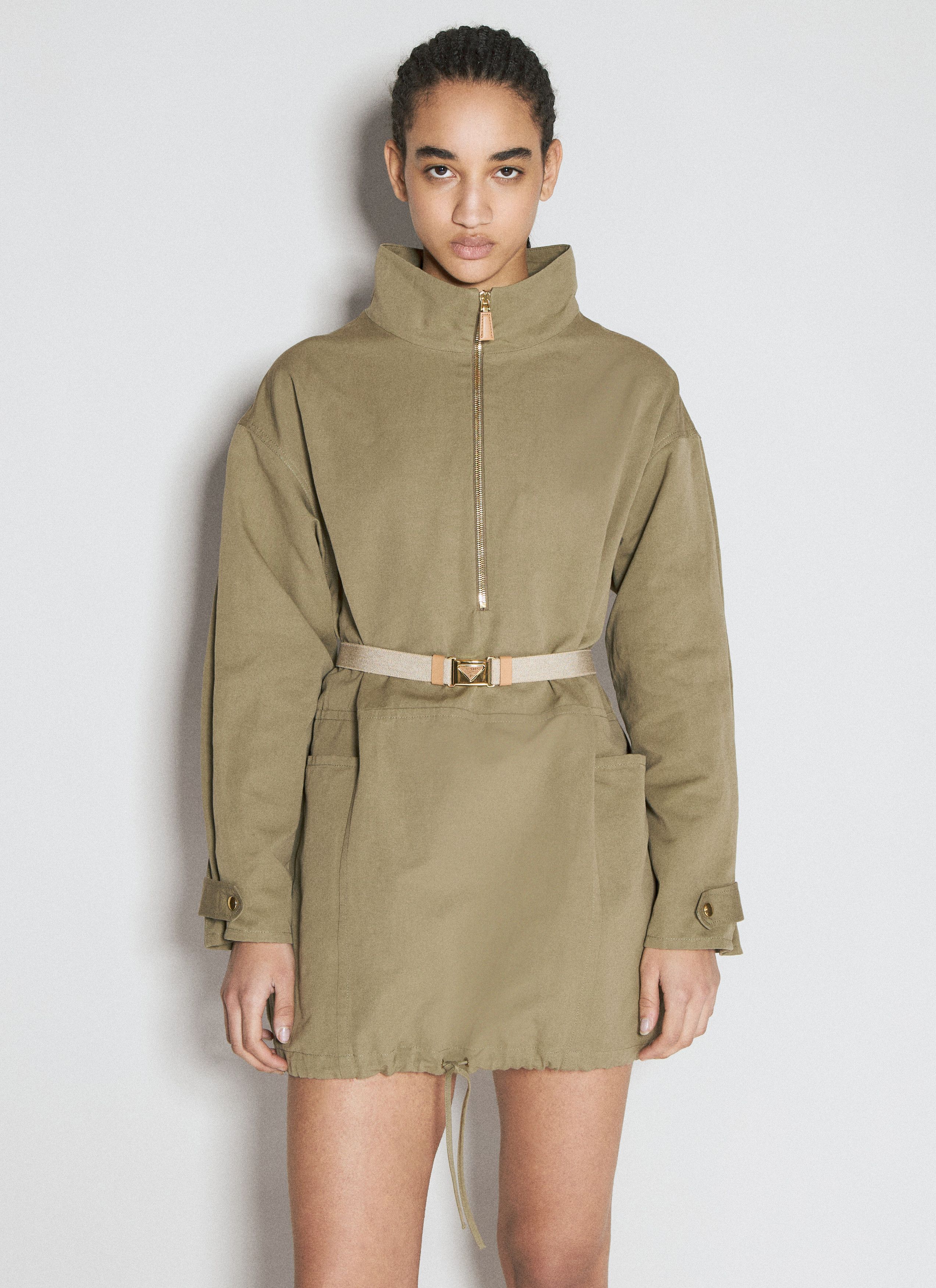 Prada Half-Zip Long Sleeve Dress Size XS / US 0-2 / IT 36-38 - 1 Thumbnail