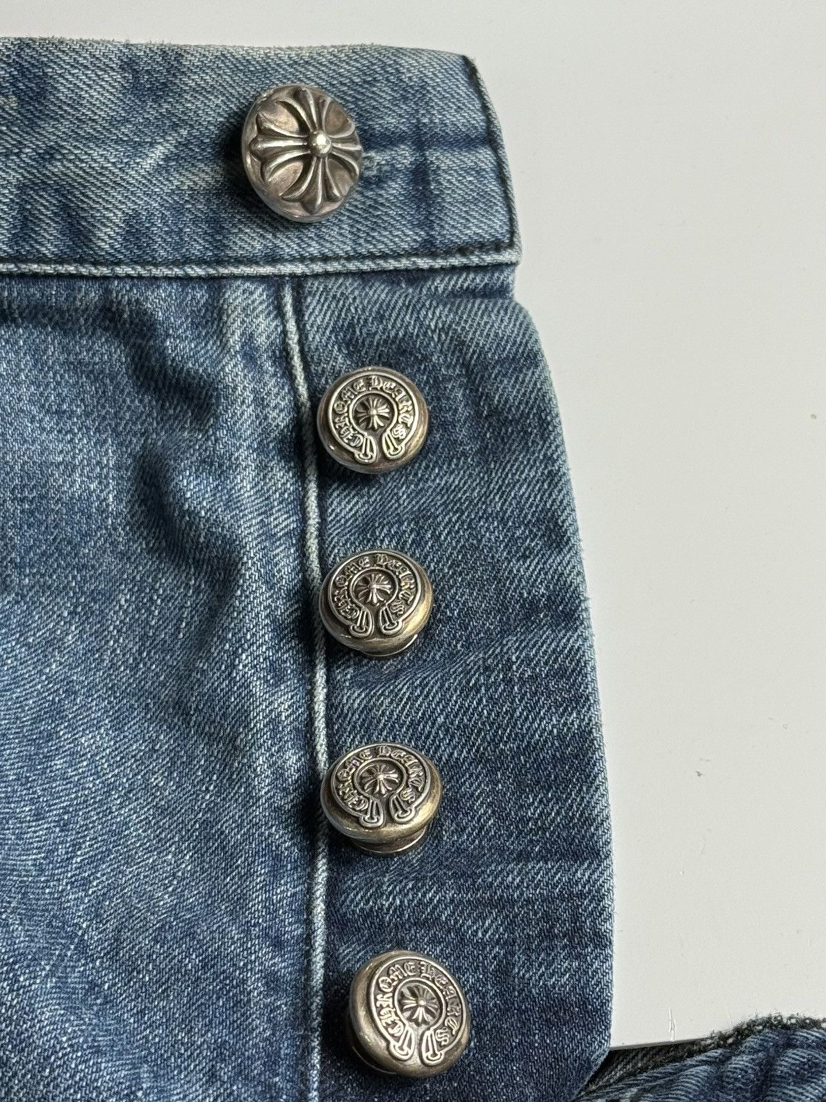 Chrome Hearts Chrome Hearts Black Cross Patch Blue Carpenter Jeans Size US 32 / EU 48 - 12 Thumbnail