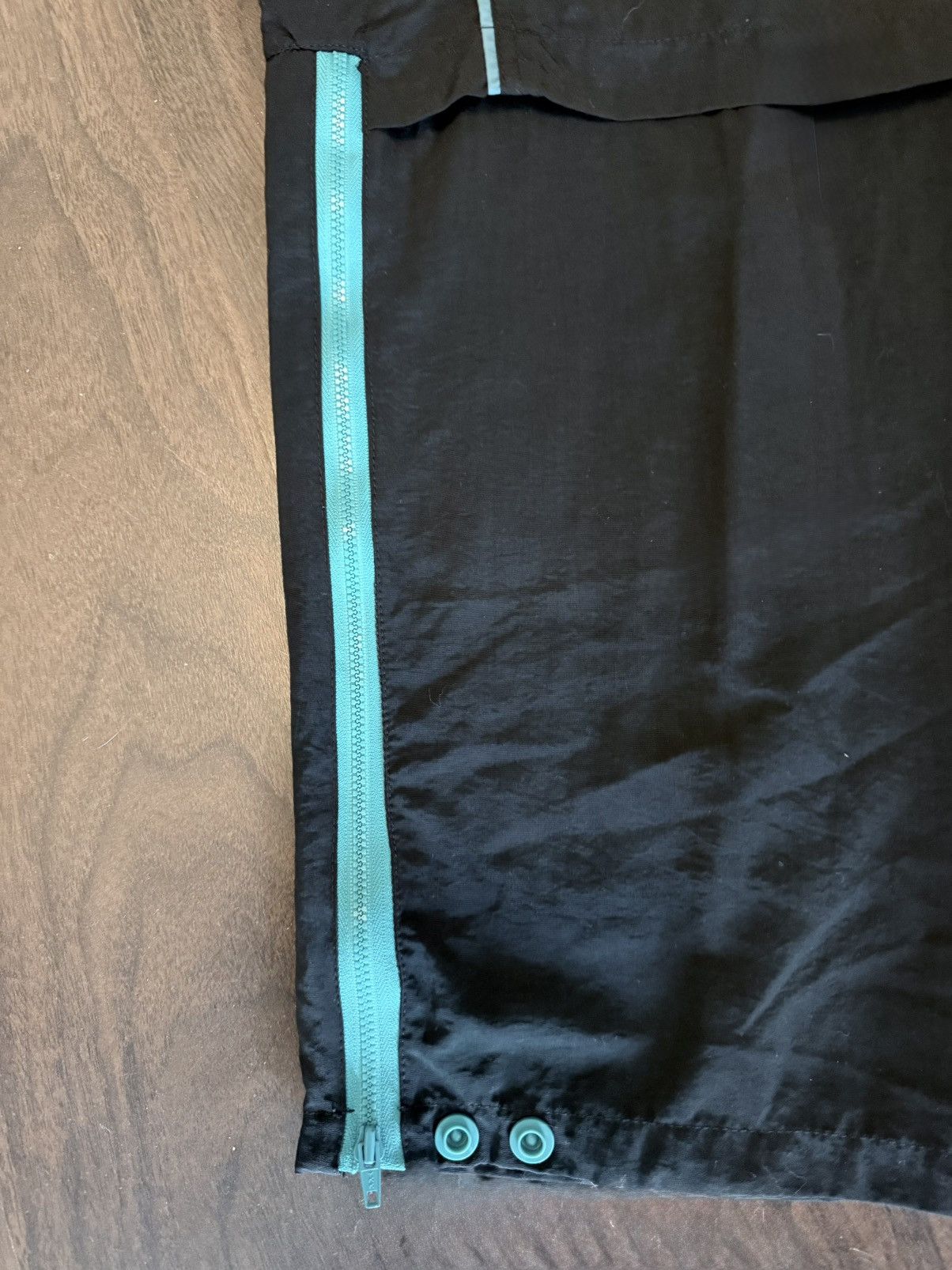 Nike Vintage 90s Nike Cross Baggy Black & Teal Blue Track Pants Size US 38 / EU 54 - 7 Thumbnail