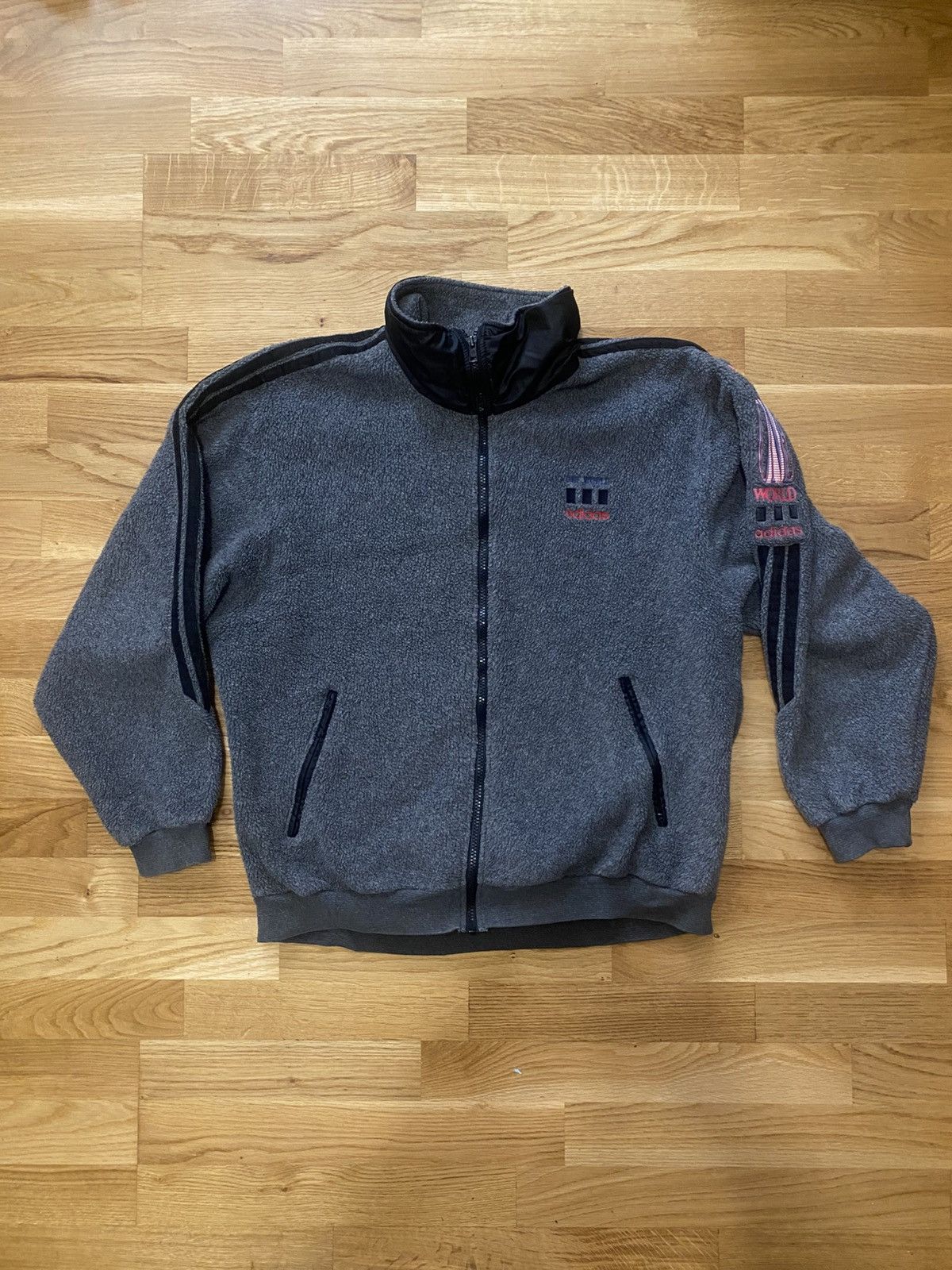 Adidas Adidas One World Vintage Polartec Polartec Trefoil Jacket Size US M / EU 48-50 / 2 - 1 Thumbnail