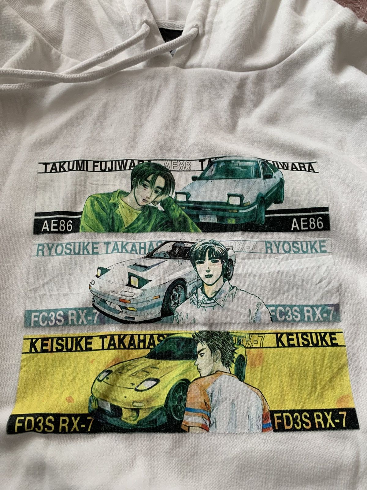 Anime 🔥INITIAL D KONDASHA PULLOVER HOODIE Size US L / EU 52-54 / 3 - 7 Thumbnail