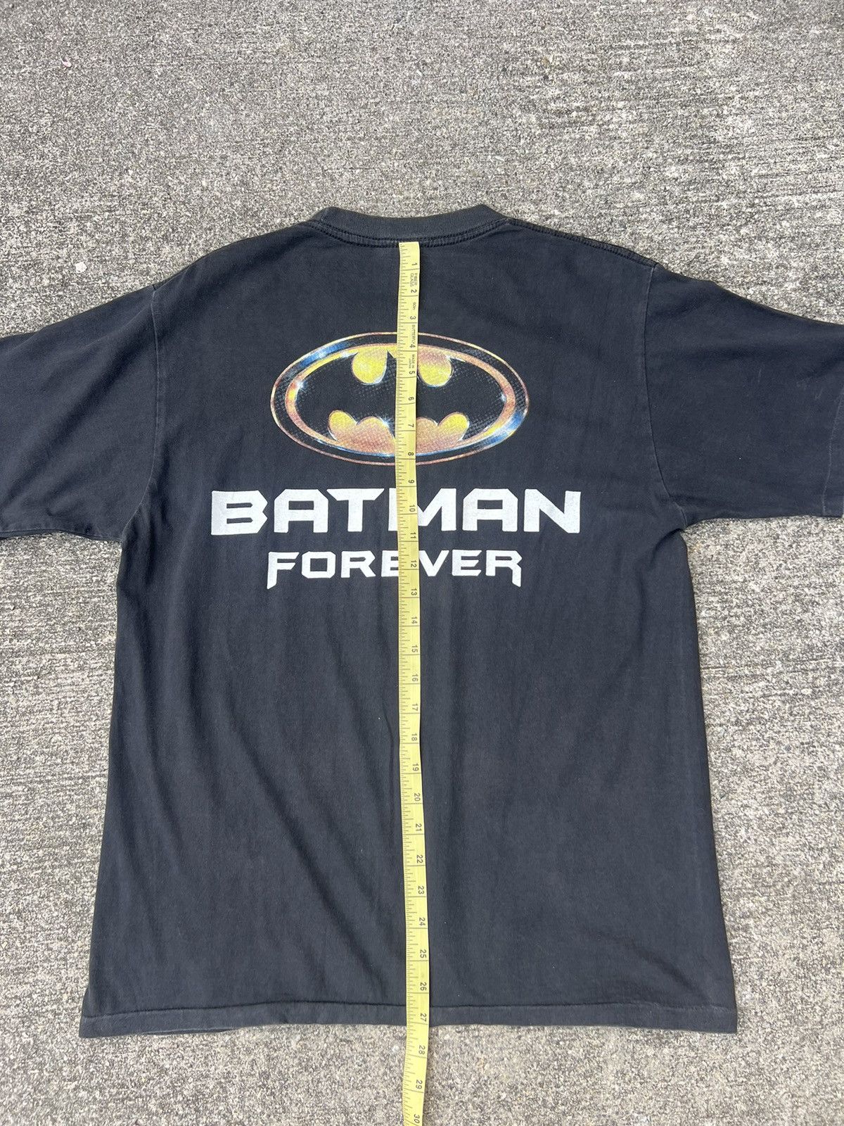 DC Comics × Vintage Vintage 90s Batman Forever Val Kilmer Bootleg Fade Black tee Size US L / EU 52-54 / 3 - 4 Thumbnail