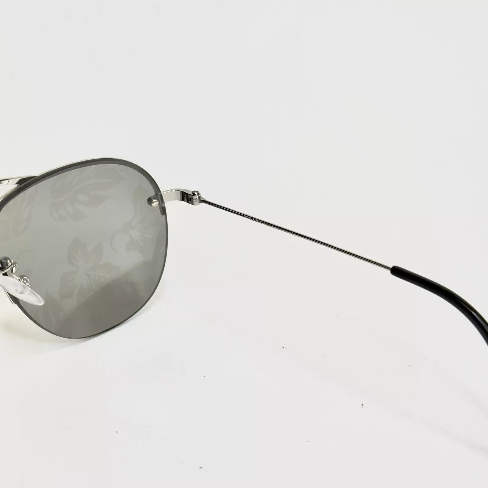 Prada PRADA TEDDY 58O PR58OS Aviator Silver Mirror Sunglasses Size ONE SIZE - 7 Thumbnail