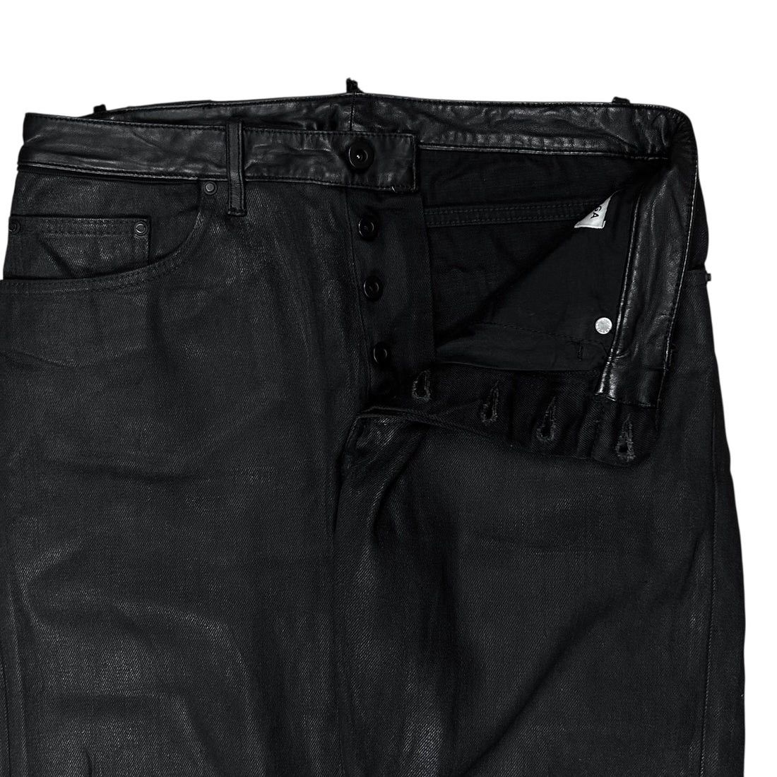 Balenciaga Balenciaga Waxed Leather Waist Jeans - AW15 Size US 30 / EU 46 - 5 Thumbnail