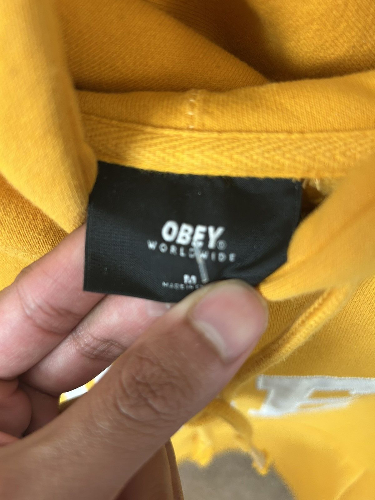 Obey Obey Worldwide Mustard Yellow Heavyweight Hoodie Size US M / EU 48-50 / 2 - 3 Thumbnail