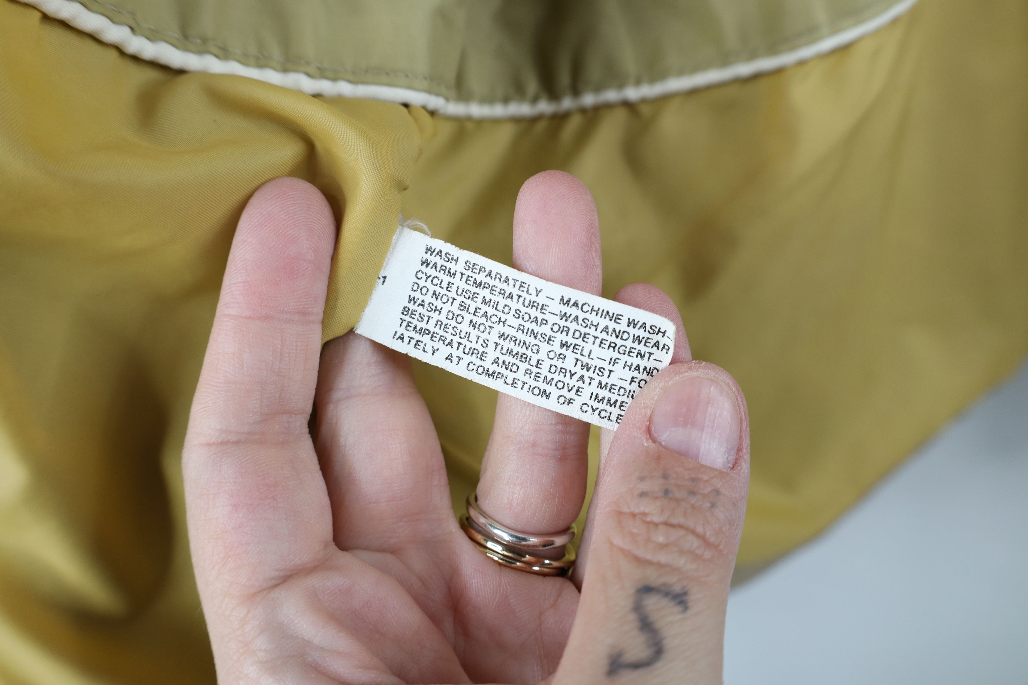 Vintage Vintage 70s Streetwear Cafe Racer Bomber Jacket Beige USA Size US XXL / EU 58 / 5 - 12 Thumbnail