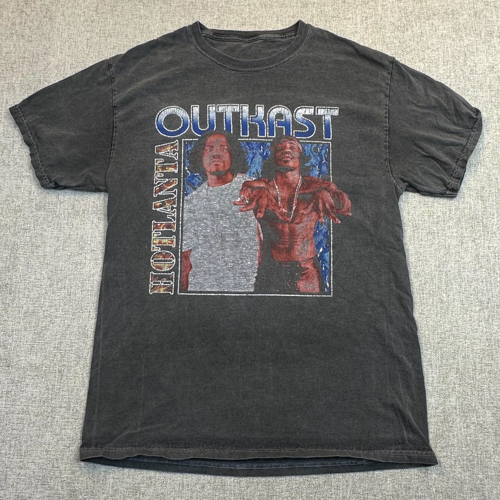 Vintage Outkast Tour Band Stankonia Hip Hop Tee - Black Cotton T-Shirt Mens Medium Size US M / EU 48-50 / 2 - 2 Thumbnail