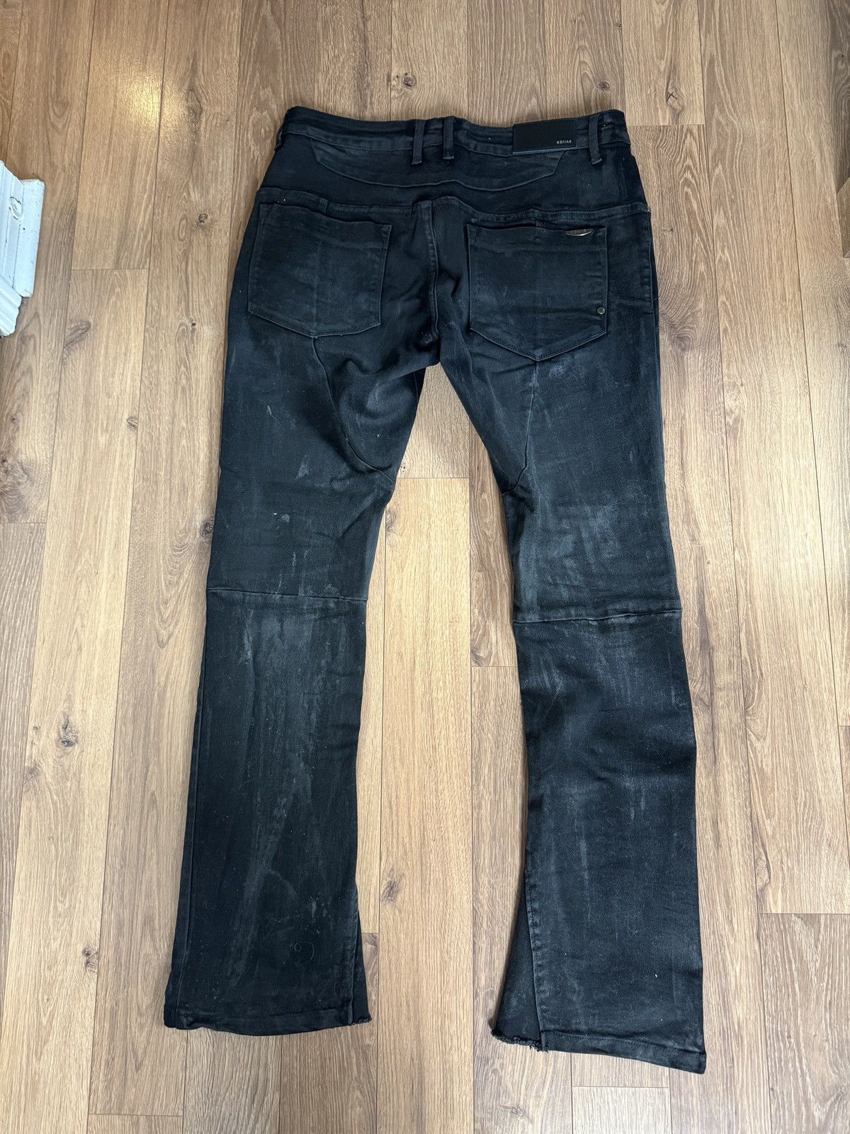 Kollar Clothing Wax Black Kollar Clothing Flare Denim Size US 34 / EU 50 - 4 Thumbnail