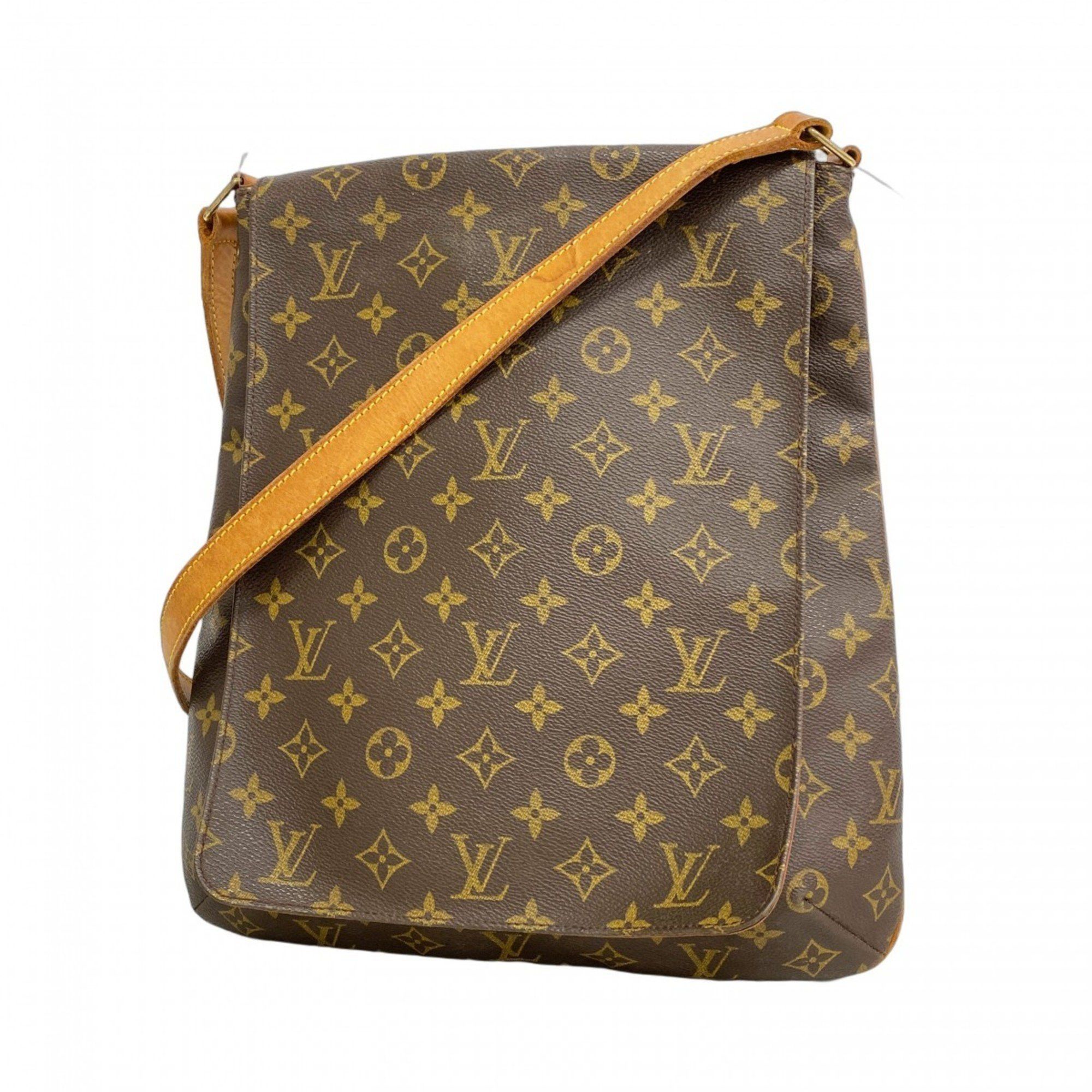 Louis Vuitton Shoulder Bag Monogram Musette M51256 Brown Ladies, Women's