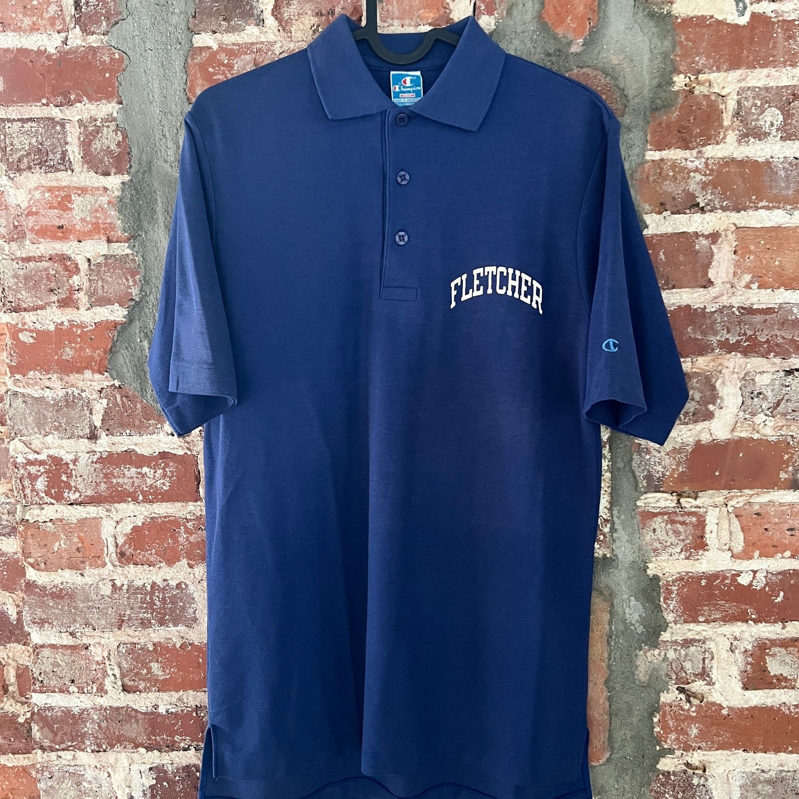 Champion VTG 80s Champion Mens Navy Polo Shirt M 18x27 Size US M / EU 48-50 / 2 - 2 Thumbnail