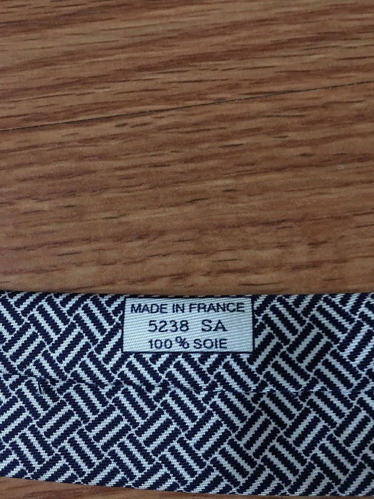 Hermes HERMES Paris Geometrical Pattern 5238 SA Silk Mens Tie Size ONE SIZE - 6 Thumbnail