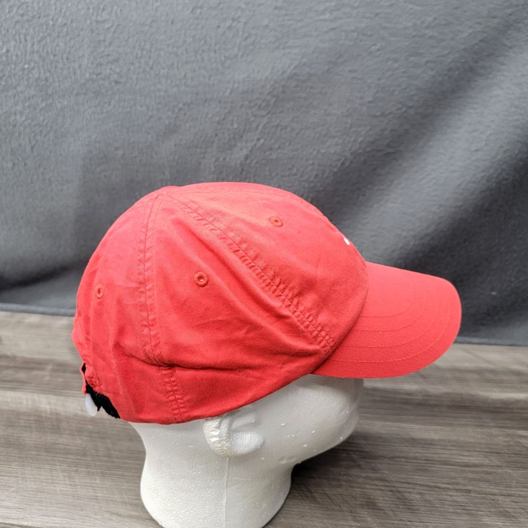 Nike Nike Hat Cap Strap Back One Size Red Embroidered Swoosh Athletic Mens Sports Size ONE SIZE - 5 Thumbnail