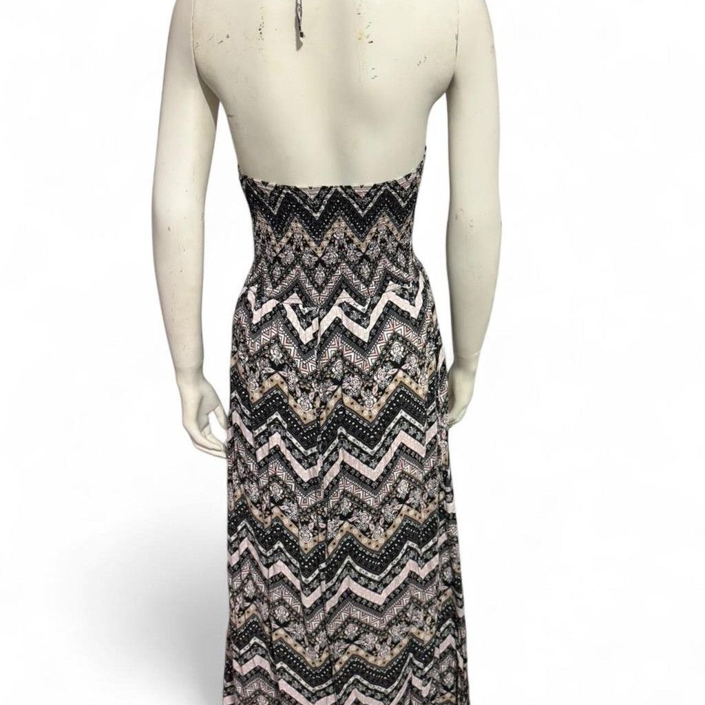 Adam Levine Halter chevron print maxi dress Size L / US 10 / IT 46 - 3 Thumbnail
