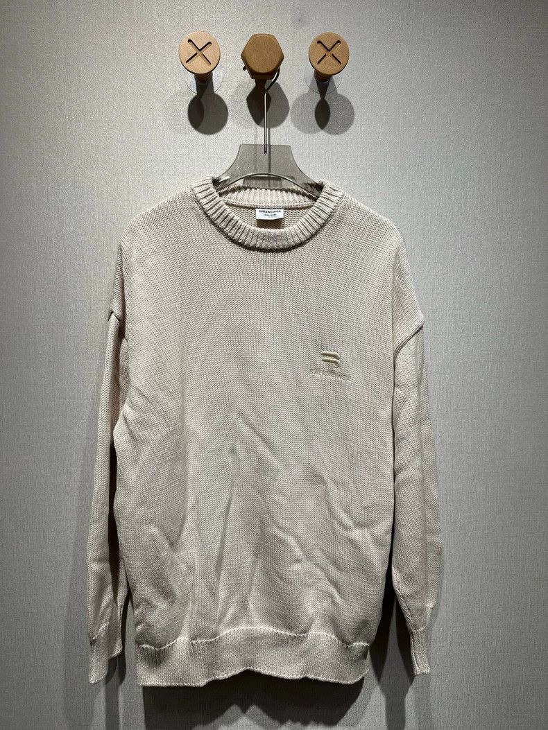 Balenciaga Balenciaga Double Hook Embroidered Knit - dmc Size US S / EU 44-46 / 1 - 1 Thumbnail