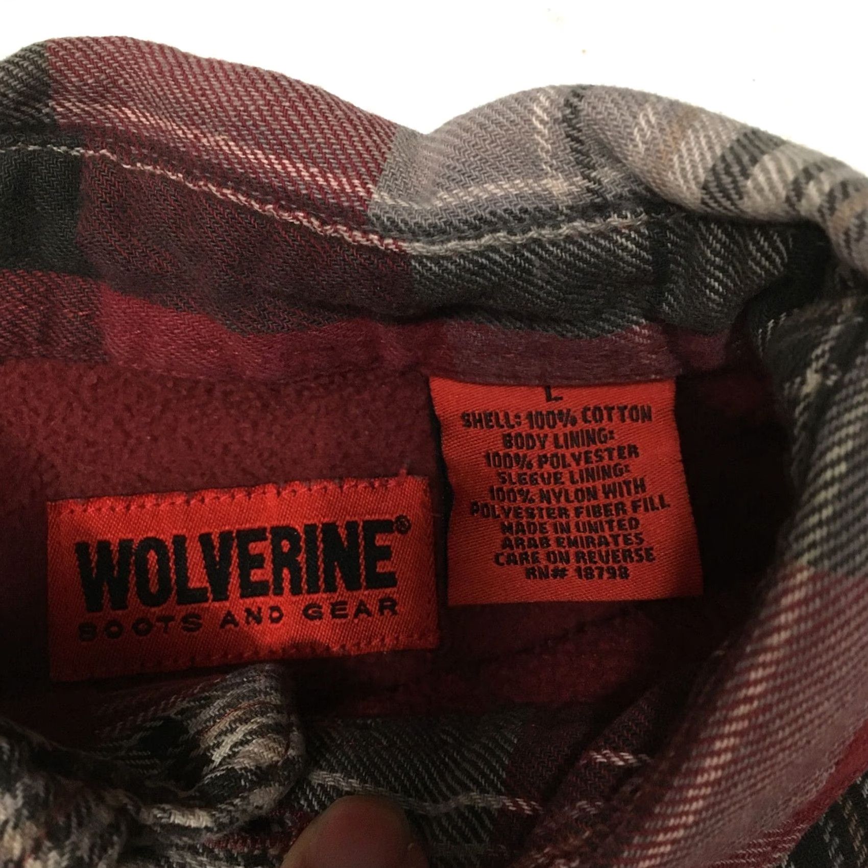 Vintage VINTAGE Wolverine Heavy Flannel Button-Down Shirt Jacket Shacket Pockets Brown Mens LG Size US L / EU 52-54 / 3 - 3 Thumbnail
