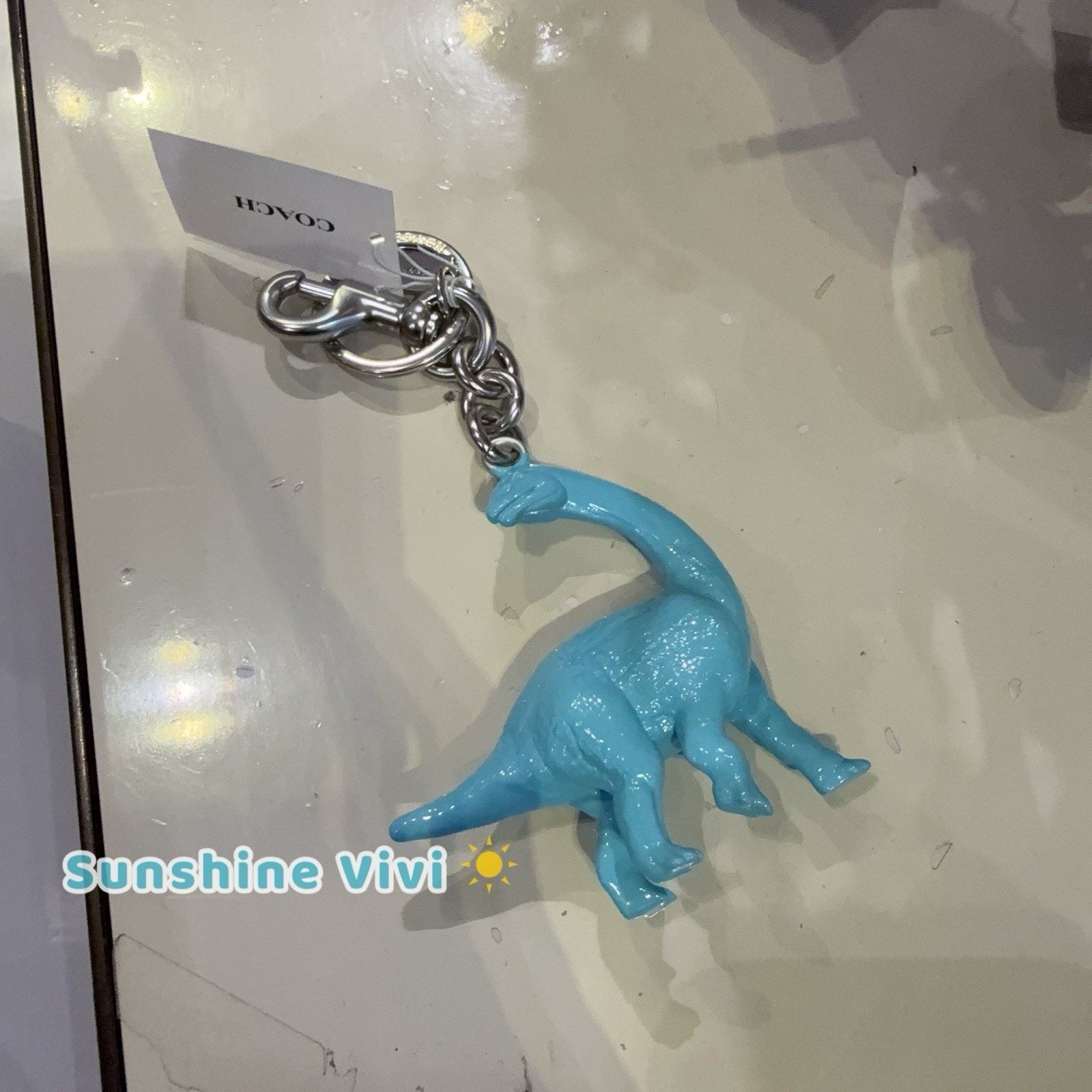 Coach NWT Coach CEB62 Keychain Brachiosaurus dinosaur Bag Charm Size ONE SIZE - 2 Thumbnail