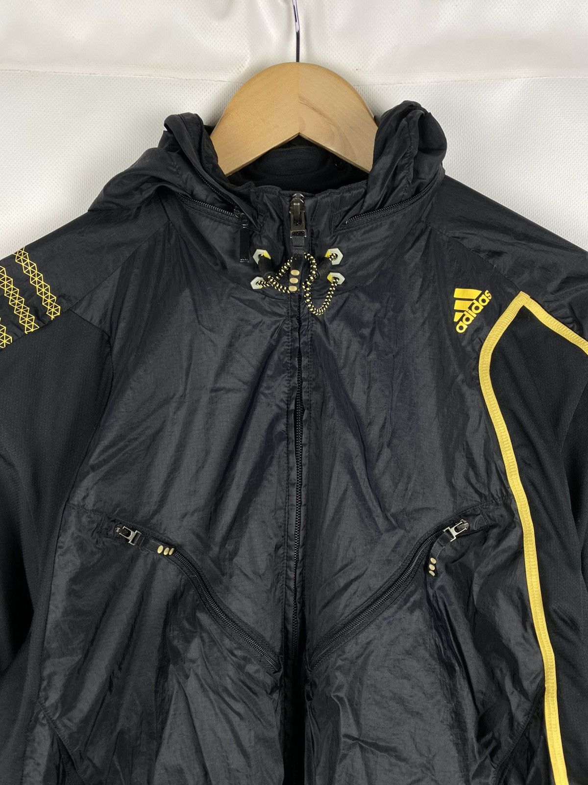 Adidas Adidas Running Vintage Japanese Hooded Windbreaker Jacket Size US M / EU 48-50 / 2 - 8 Thumbnail