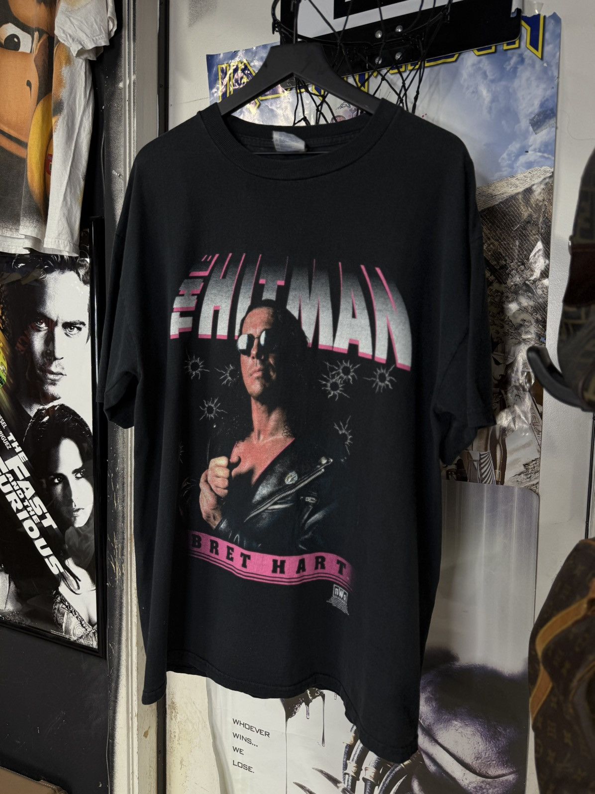 Vintage Vintage 90’s Bret Hart Nwo T-Shirt Wrestling Tee Size XLarge Size US XL / EU 56 / 4 - 1 Thumbnail