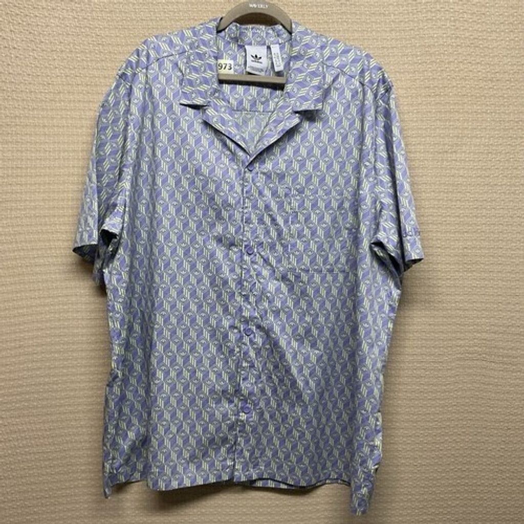 Adidas Adidas Monogram Allover Short Sleeve Golf Polo Shirt Men 2XL Size US XXL / EU 58 / 5 - 7 Thumbnail