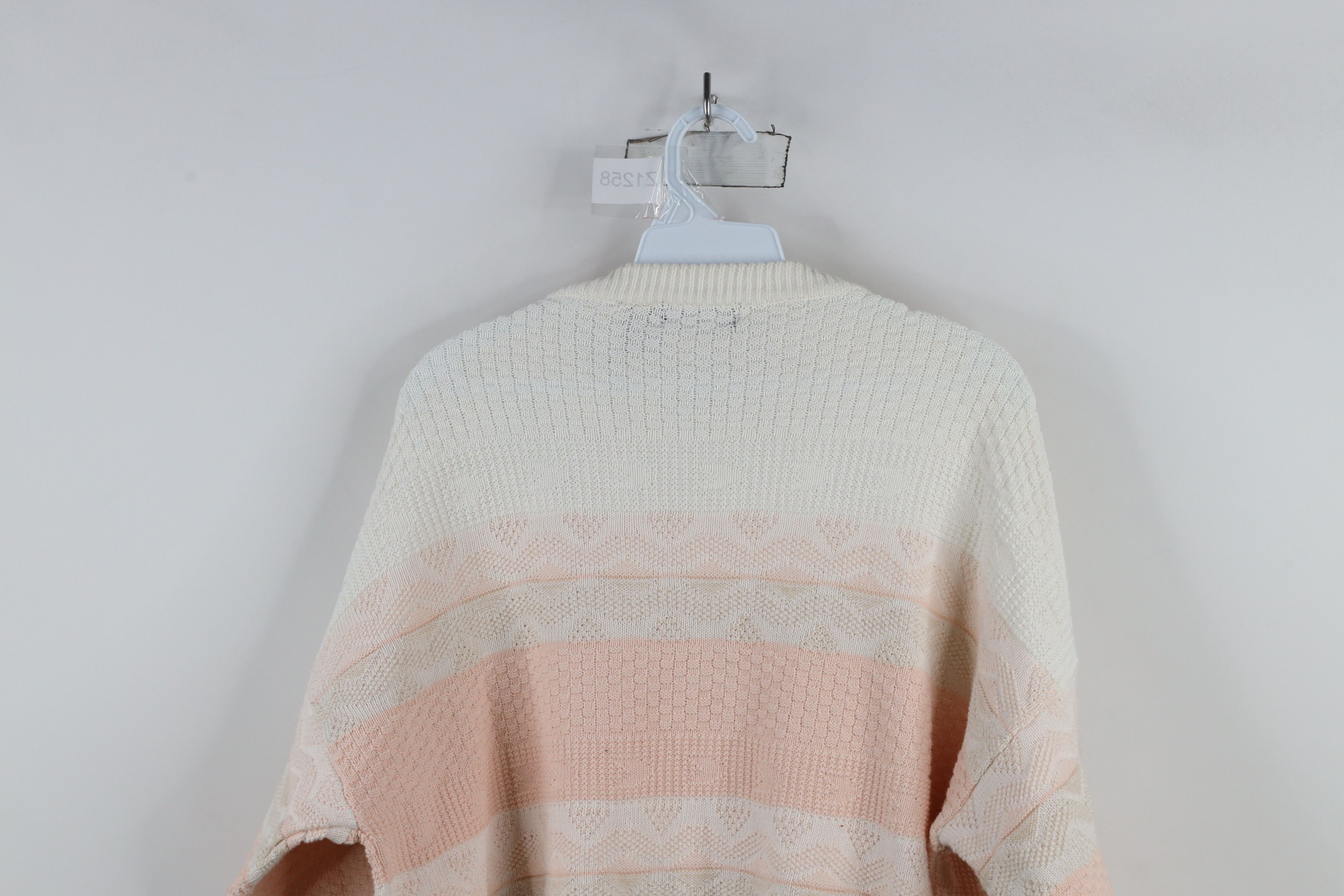 Vintage Vintage 90s Streetwear Striped Knit Crewneck Sweater Size US XL / EU 56 / 4 - 10 Thumbnail