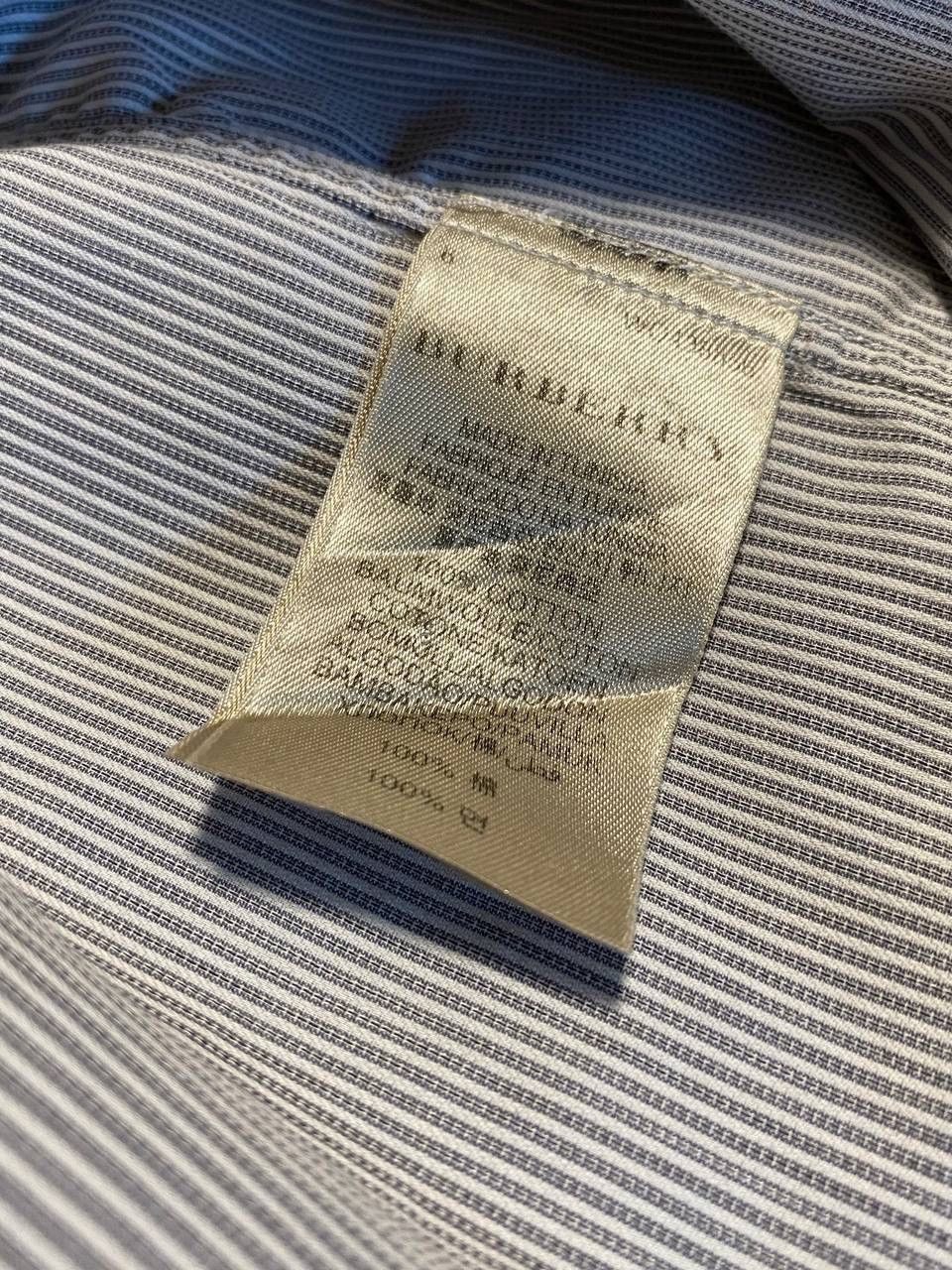 Burberry × Burberry Prorsum × Vintage Vintage Burberry London Stripe Pattern Shirt Button Up Size US M / EU 48-50 / 2 - 6 Thumbnail