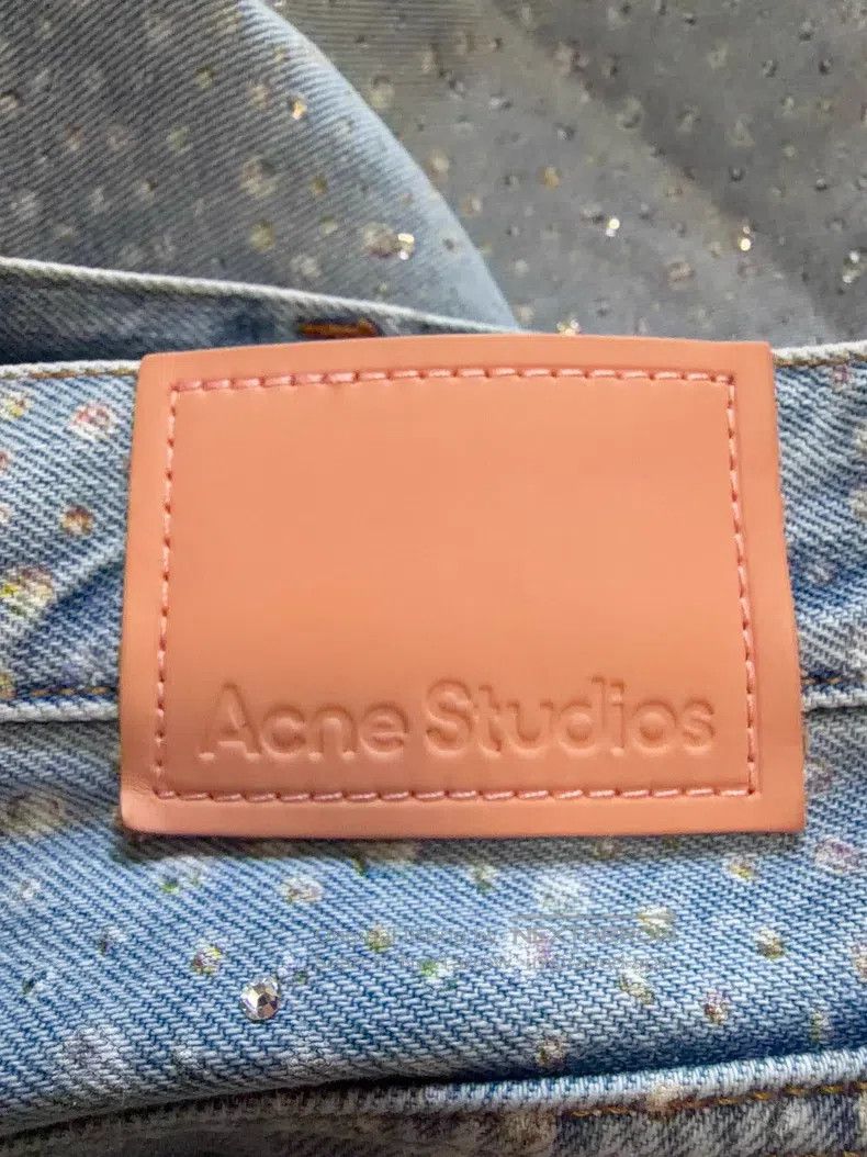 Acne Studios Acne Studios Heavily Beaded Wide Leg Denim Pants Size 27" / US 4 / IT 40 - 6 Thumbnail