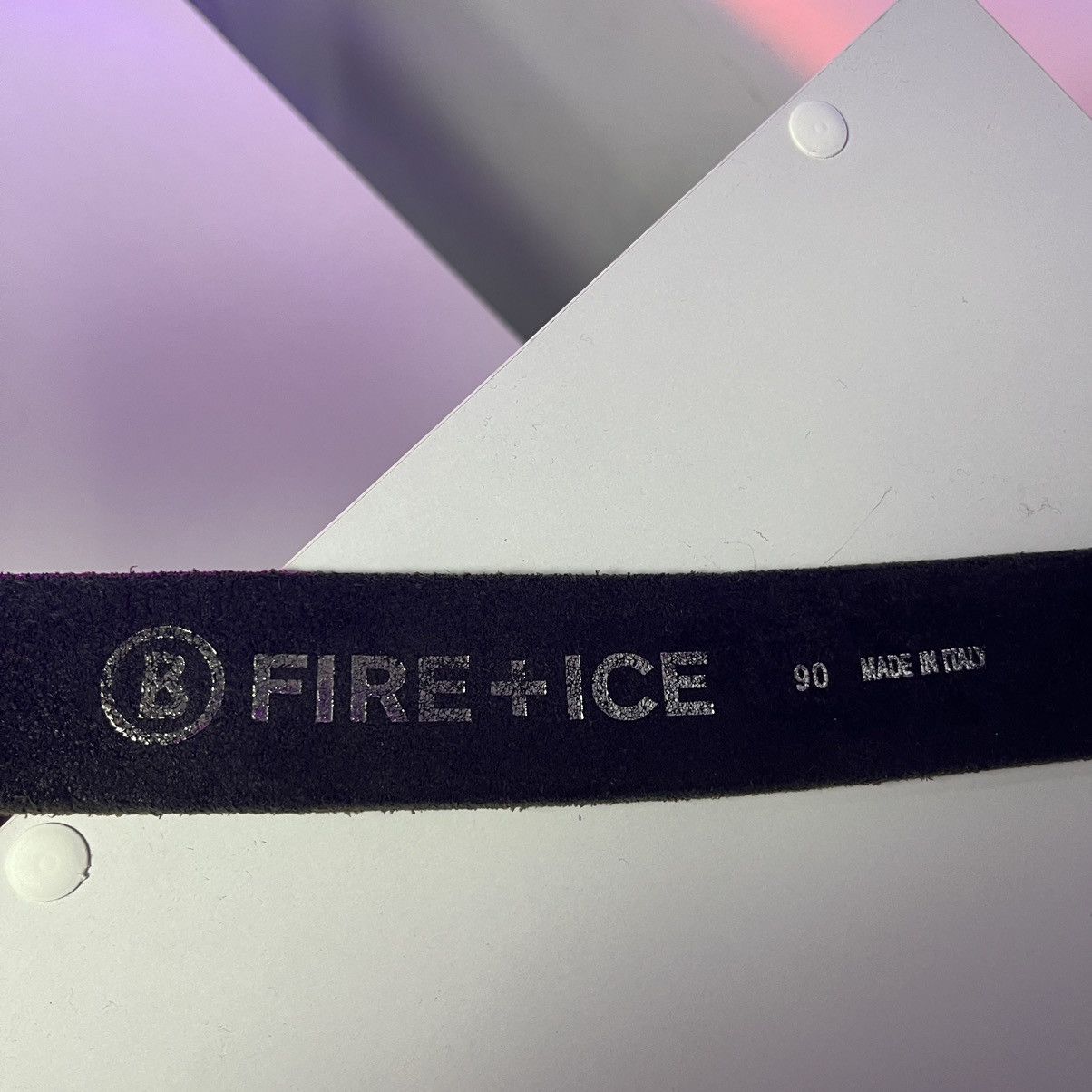 Bogner × Leather VINTAGE Bogner Leather Fire+Ice Black Opium big buckle Belt Size ONE SIZE - 8 Thumbnail