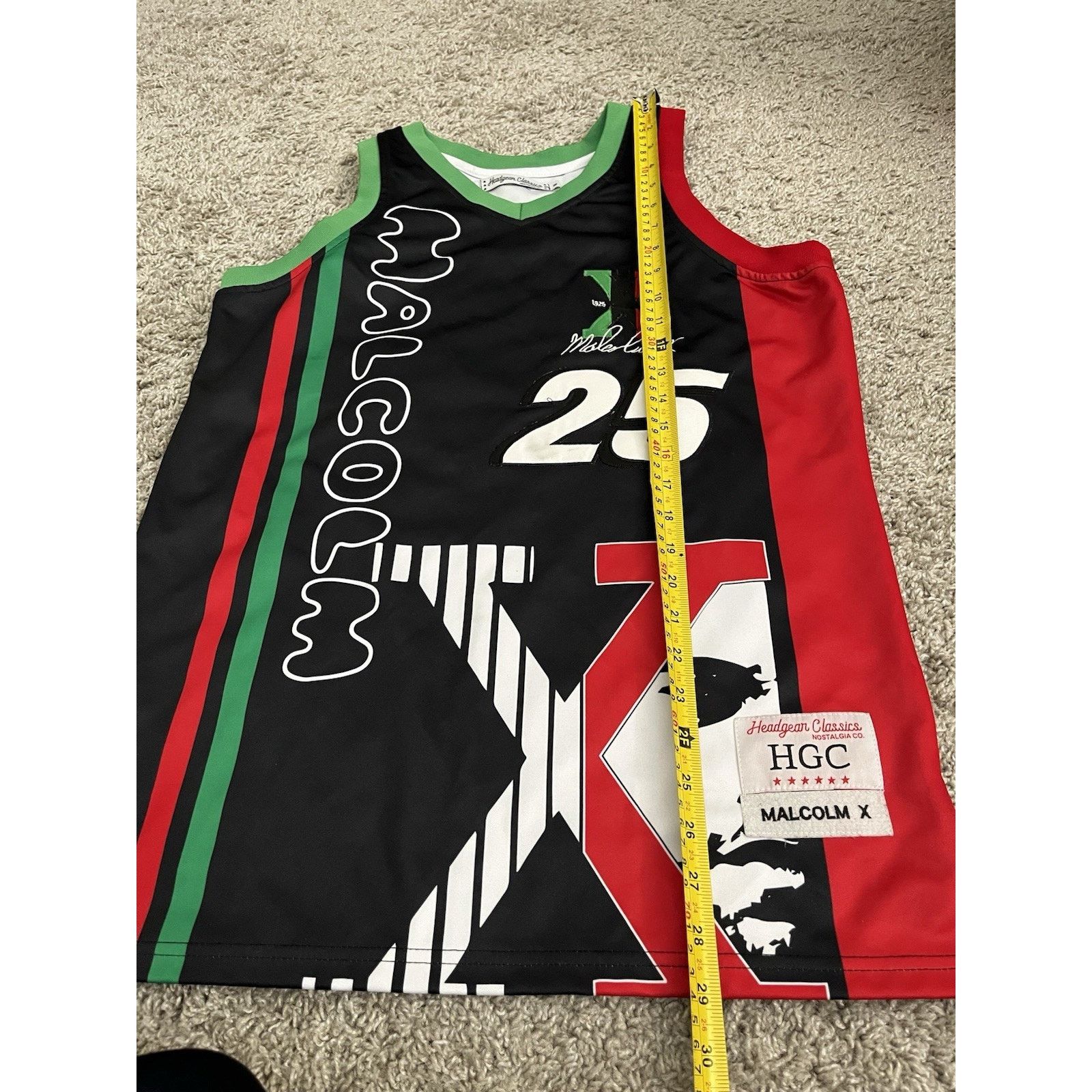Other Malcolm X #25 Jersey Medium Headgear Classics HGC Streetwear Size US M / EU 48-50 / 2 - 6 Thumbnail