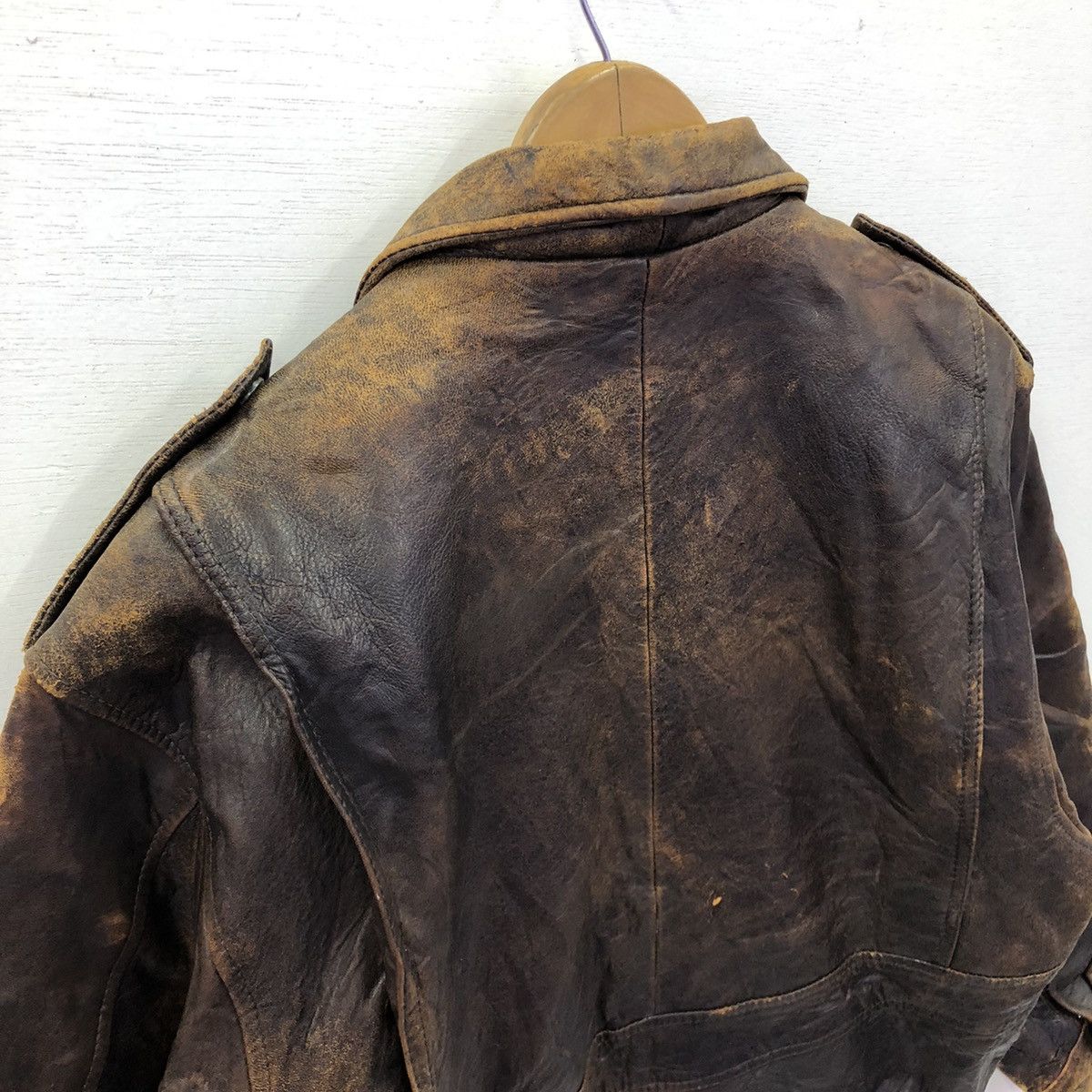 Japanese Brand Vintage Sub Urban Tokyo Sheepskin Leather Jacket Size US M / EU 48-50 / 2 - 13 Thumbnail