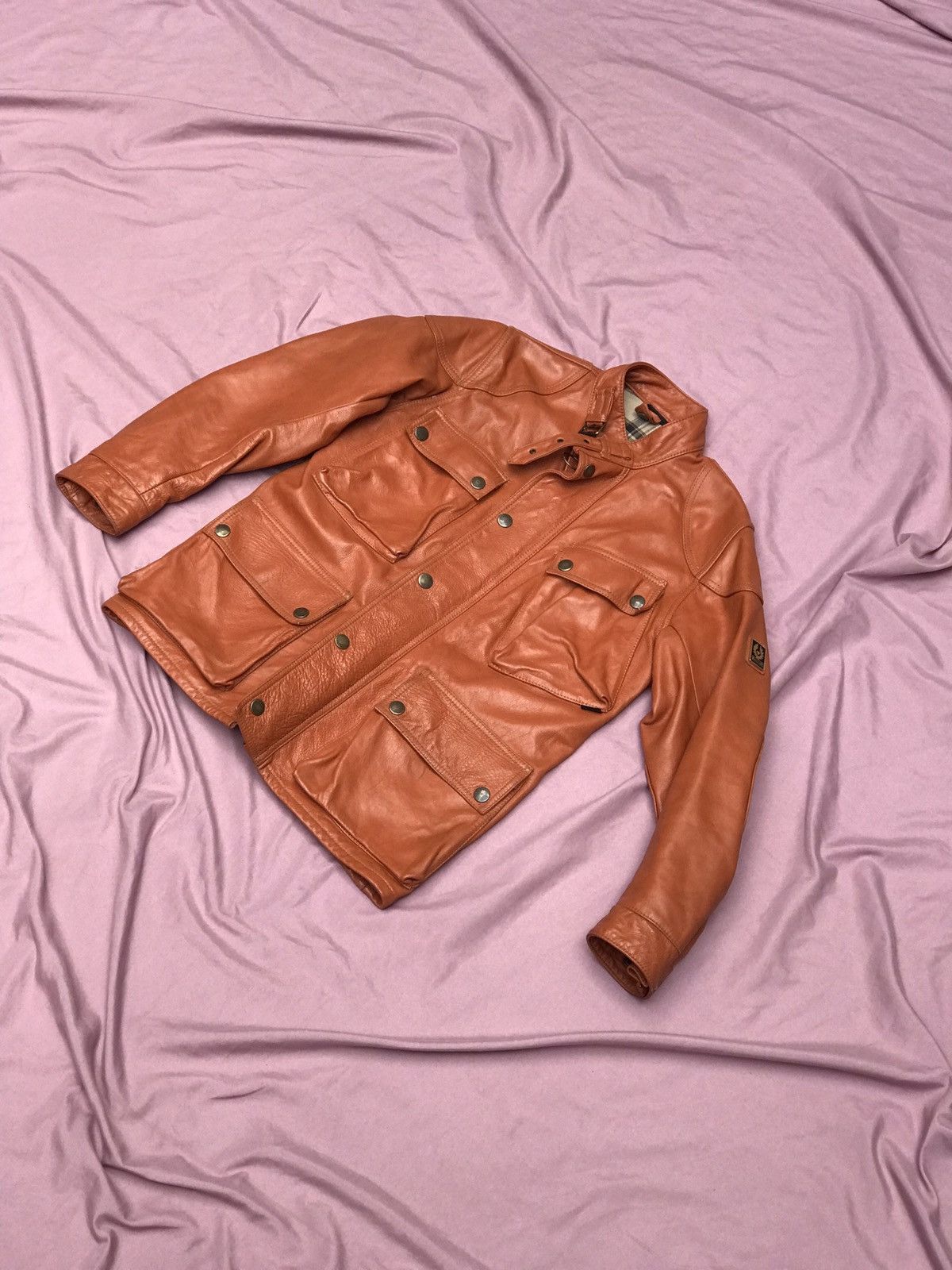 Belstaff BELSTAFF THICK FULL GRAIN VEG TANNED LEATHER JACKET Size US S / EU 44-46 / 1 - 3 Thumbnail
