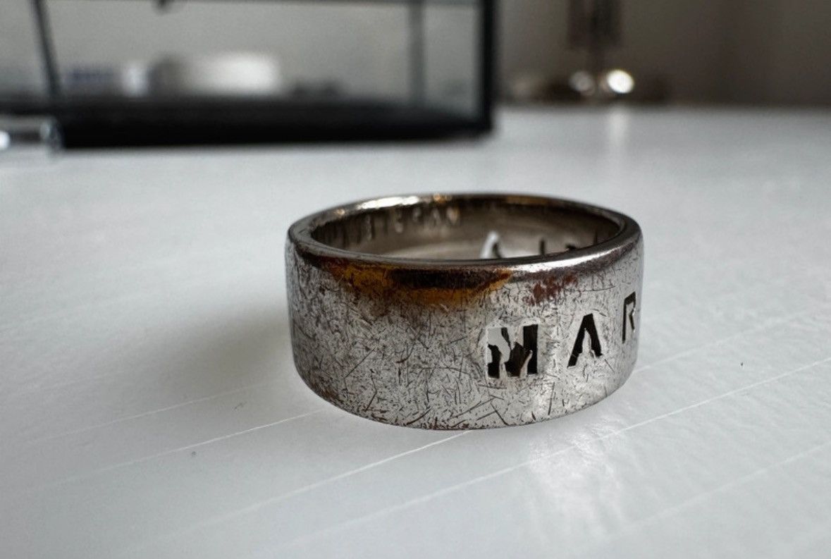 Maison Margiela Maison Margiela brass ring silver size 6 14,9 mm Size ONE SIZE - 2 Thumbnail