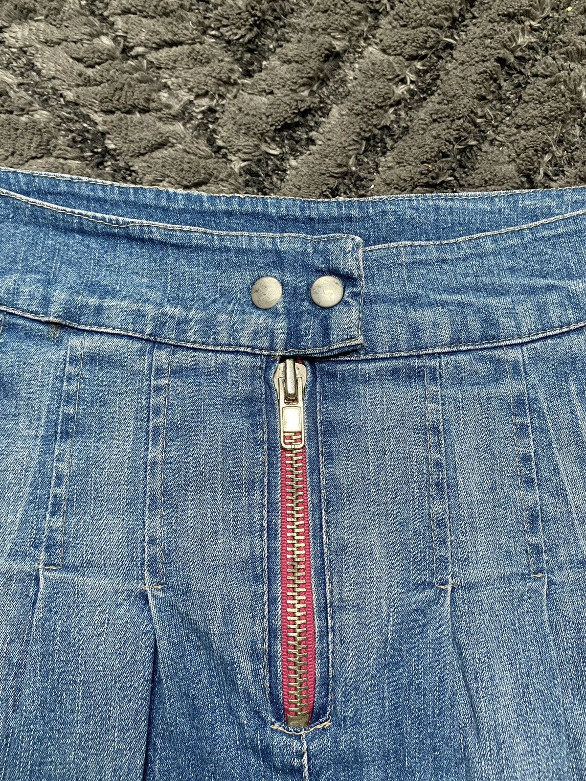 Vintage Vintage Blue Jeans Denim Mini Skirt Lace Basic Size 28" / US 6 / IT 42 - 2 Thumbnail