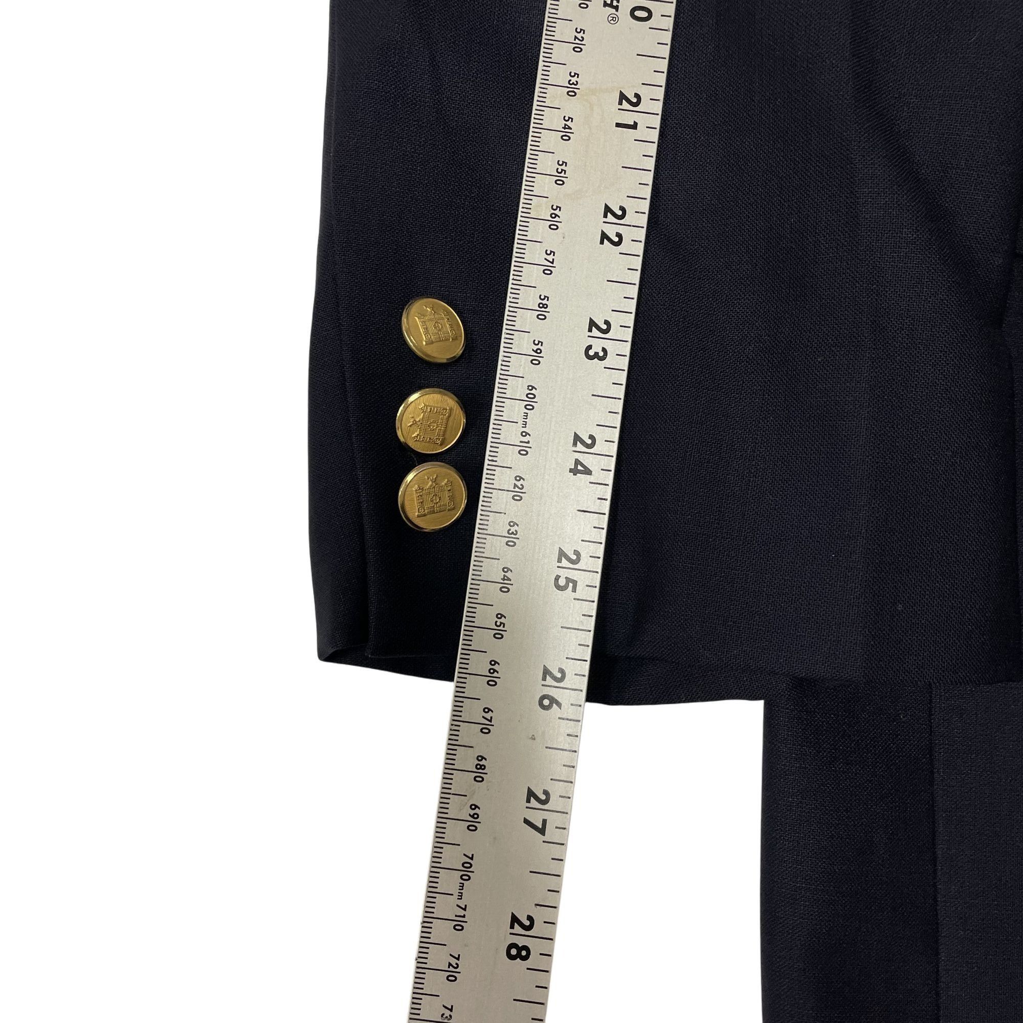 Brooks Brothers Vtg Brooks Brothers BROOKSEASE NAVY Blue Sport Coat Size 44L - 10 Thumbnail