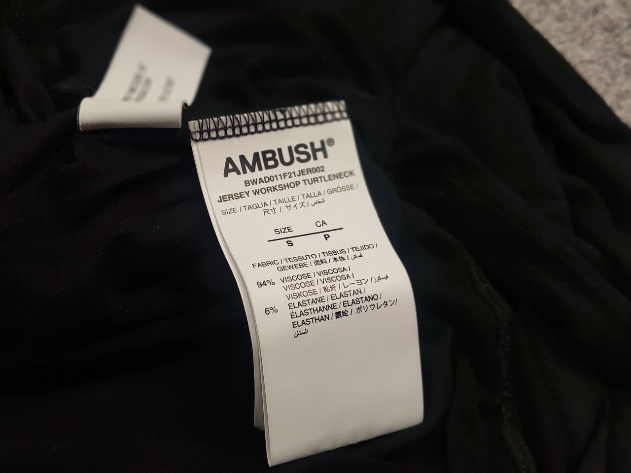 Ambush Design Ambush Japan jersey workshop turtleneck black long sleeve Size S / US 4 / IT 40 - 18 Thumbnail