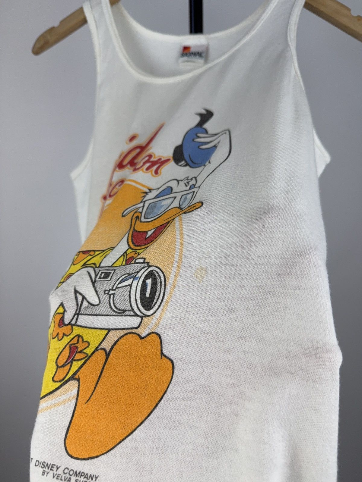 Disney × Vintage Vintage 90s Mickey Mouse Disney tank top made in USA Size US S / EU 44-46 / 1 - 3 Thumbnail