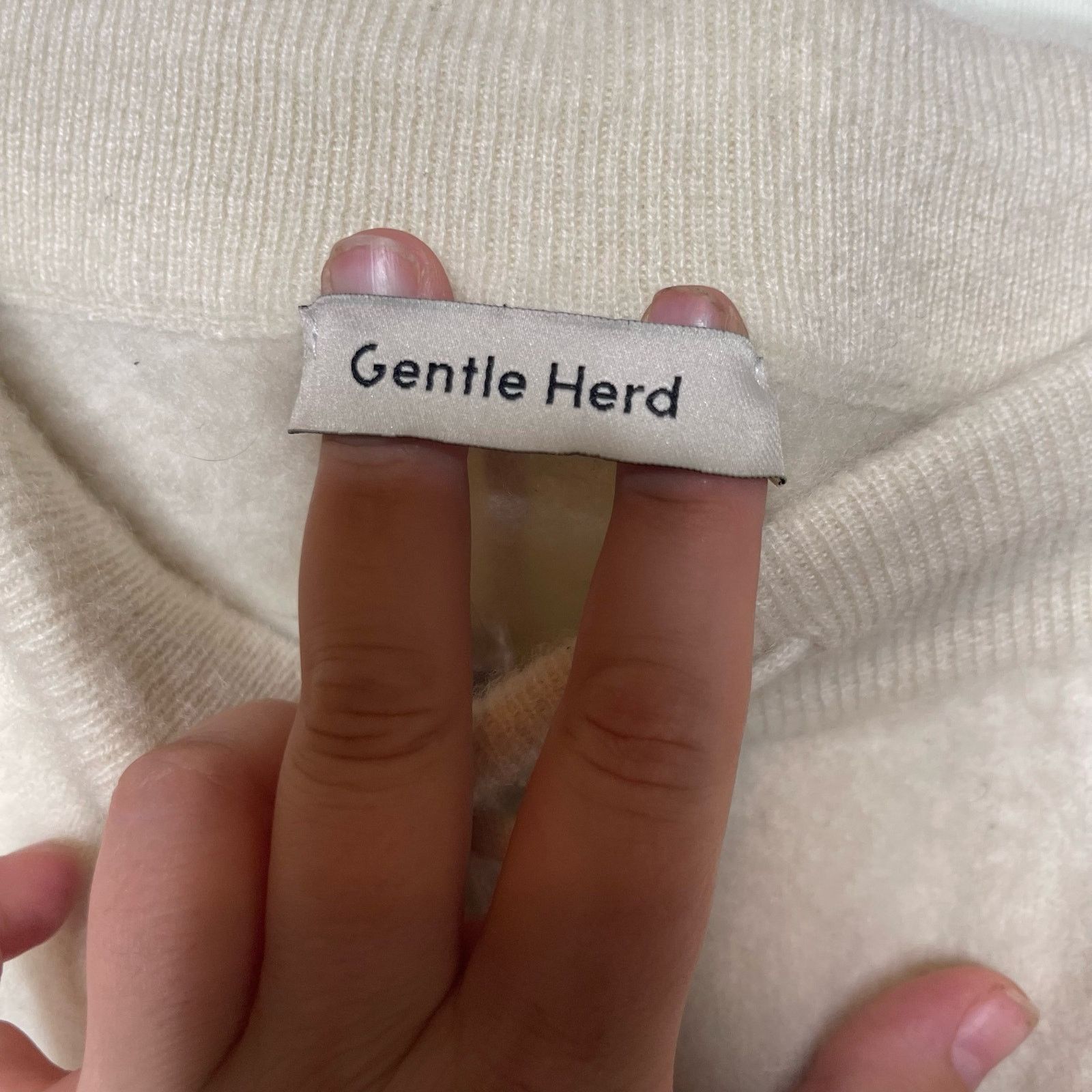 Other Gentle Herd Luxury Cashmere Drawstring Pants Off White S Size 26" / US 2 / IT 38 - 6 Thumbnail