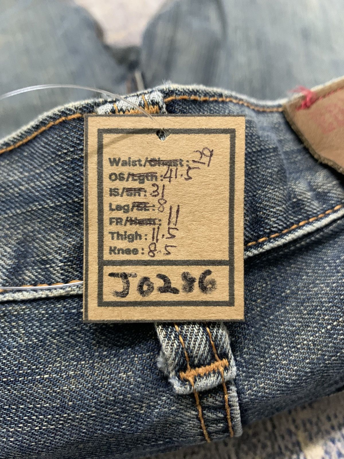 Japanese Brand Vintage Edwin 503 Mud Wash Distressed Loose Jeans Size US 29 - 15 Thumbnail