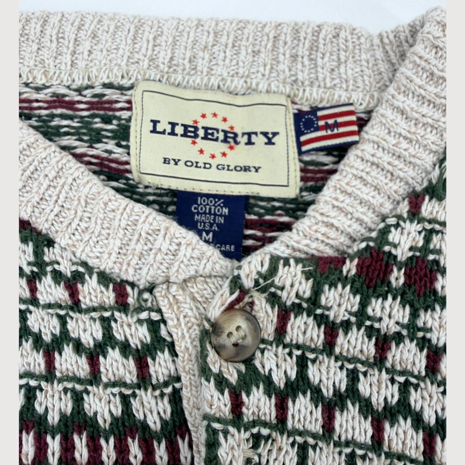 Other Vintage Liberty Old Glory Fair Isle Sweater M 100% Cotton Size US M / EU 48-50 / 2 - 5 Thumbnail