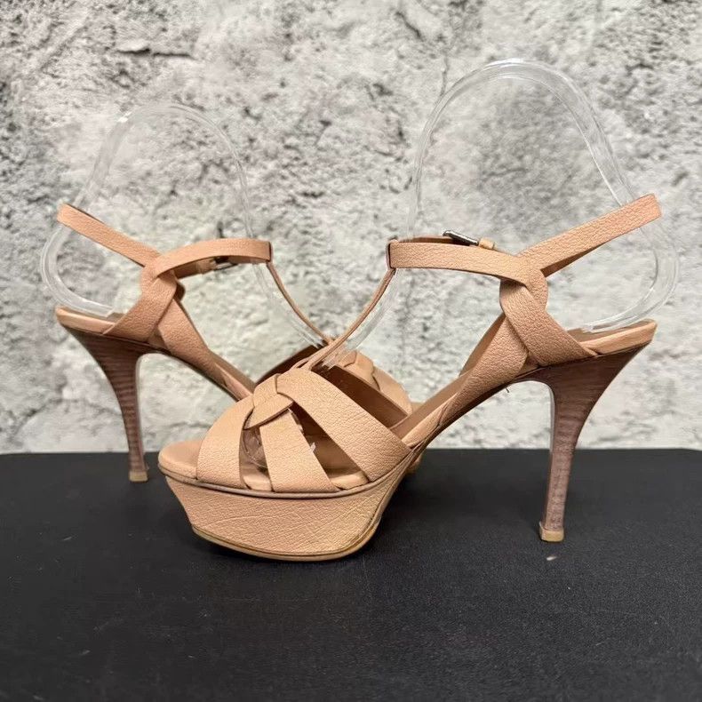 Saint Laurent Paris Saint Laurent High Heel Sandals Size 36-2507 Size US 6 / IT 36 - 3 Thumbnail