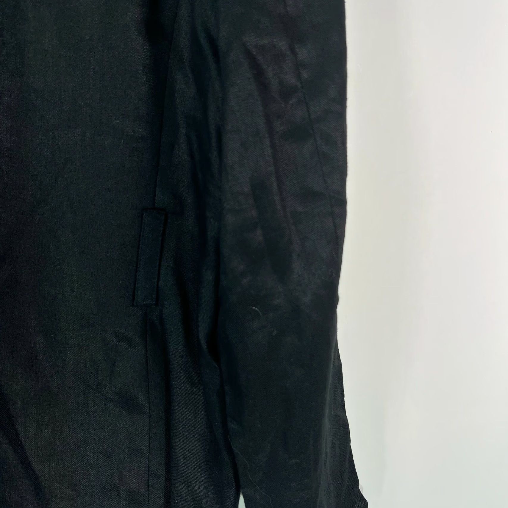 Vintage Valerie Stevens Womens Jacket Linen Black Size 8 Long Sleeve Collared Casual 100% Linen Regular Pockets Womens Size M / US 6-8 / IT 42-44 - 4 Thumbnail