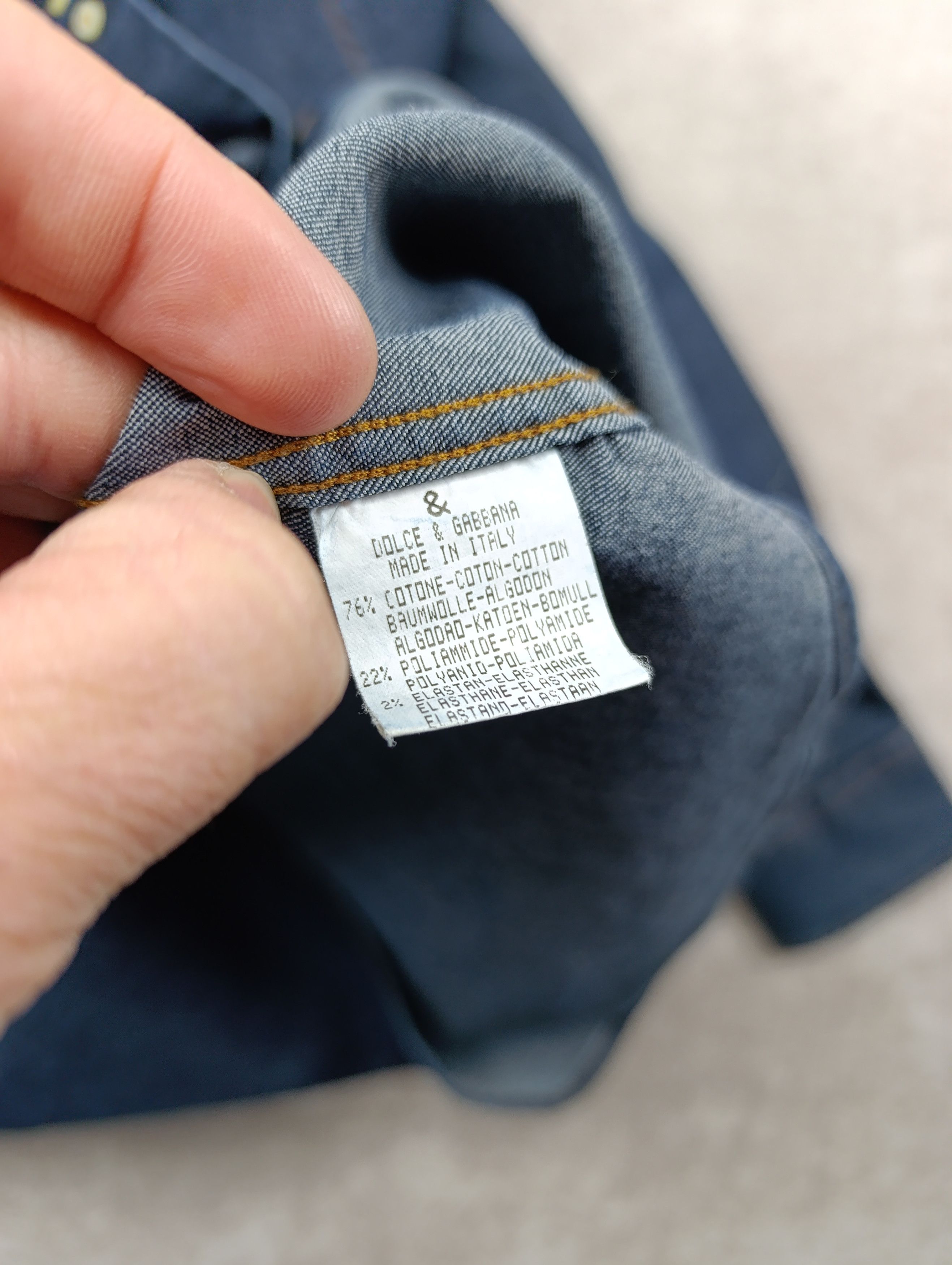 Dolce & Gabbana Dolce Gabbana Mens Denim Stretch Shirt Size 52 Size US L / EU 52-54 / 3 - 14 Thumbnail