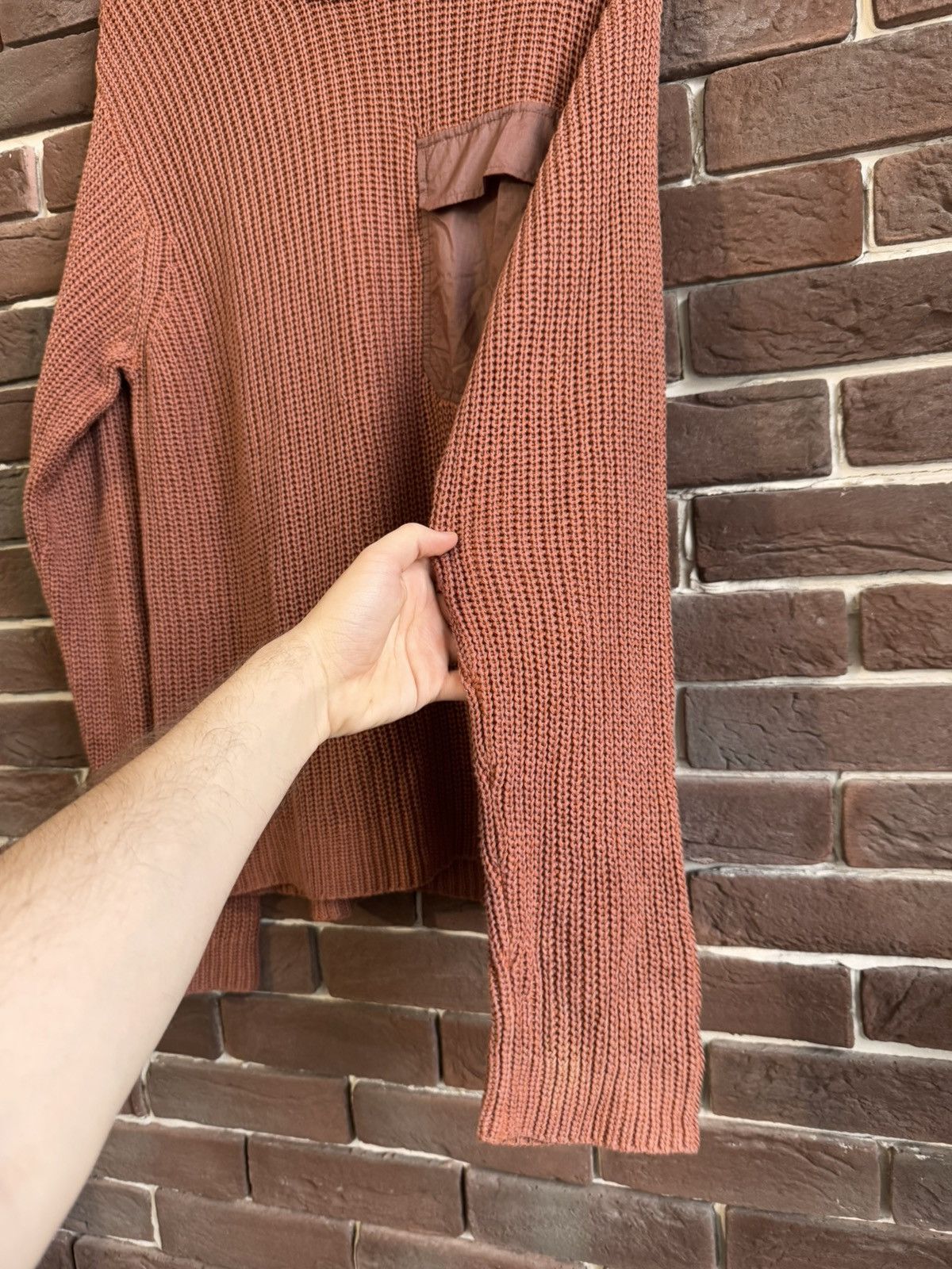 Acne Studios Acne Studios Designer Linen Cargo Knit Sweater Brown Hype Size US M / EU 48-50 / 2 - 4 Thumbnail