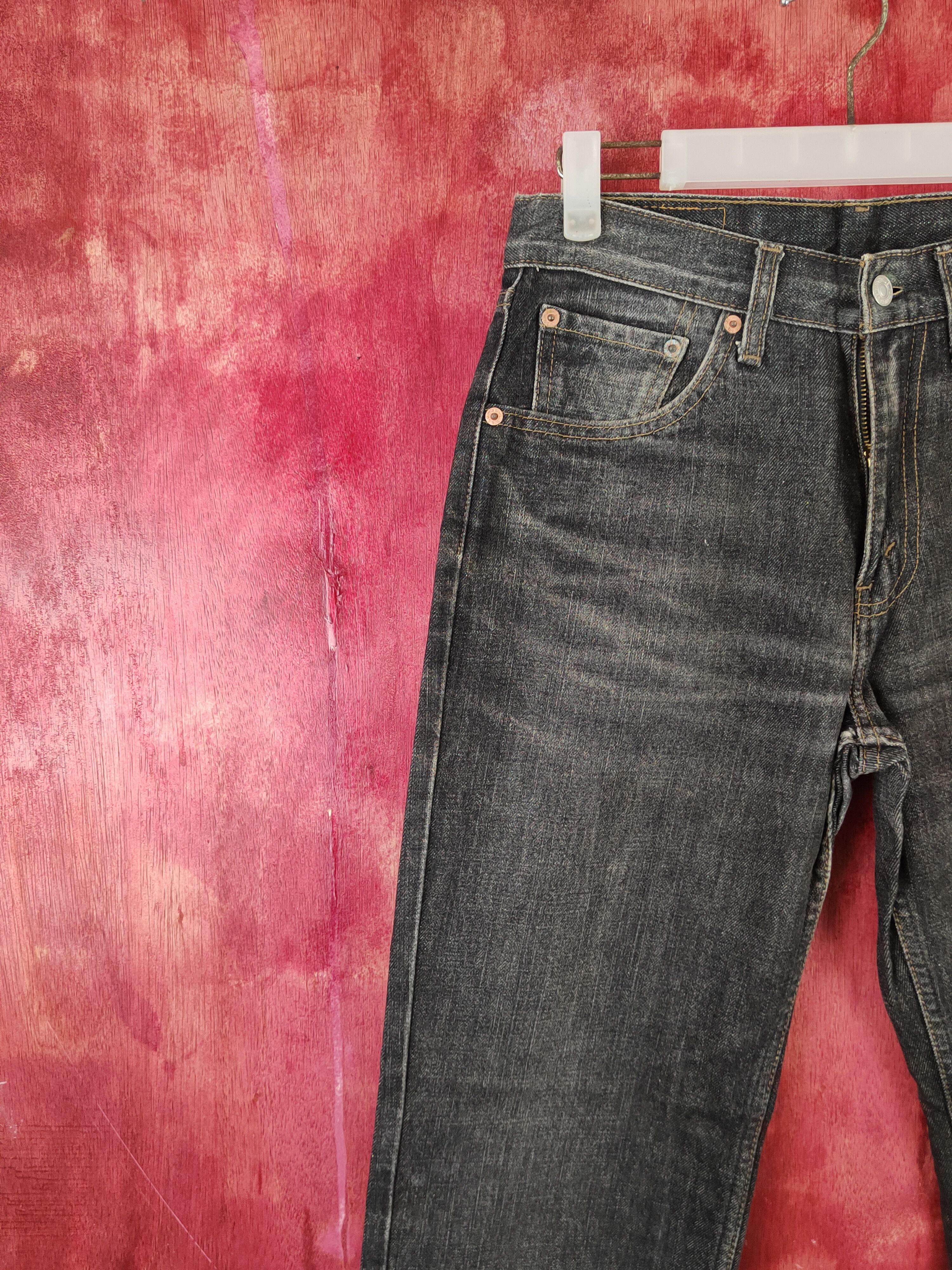 Levi's Levi's Black Distressed Ripped Jeans #S1827 Size US 29 - 3 Thumbnail