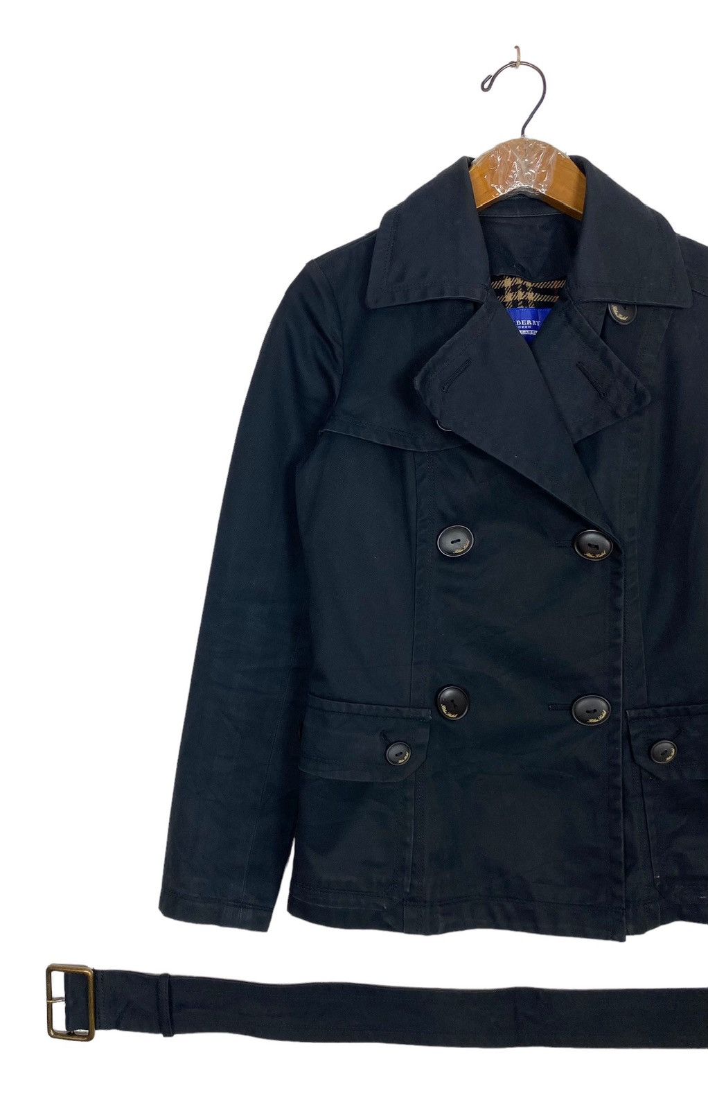Burberry Rare‼️ Burberry Blue Label Belted Jacket Size S / US 4 / IT 40 - 3 Thumbnail