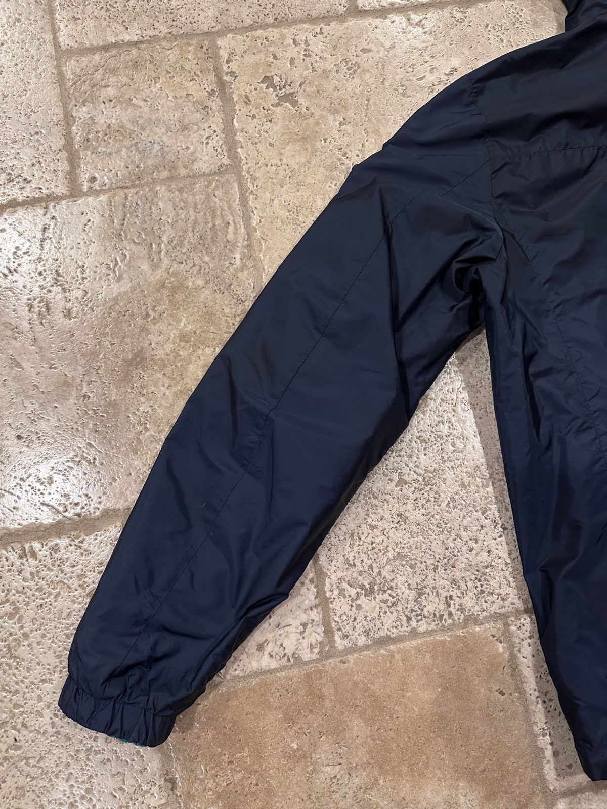Prada Prada Nylon Triangle Logo Reversible Navy / Green Zip Jacket Size US L / EU 52-54 / 3 - 12 Thumbnail