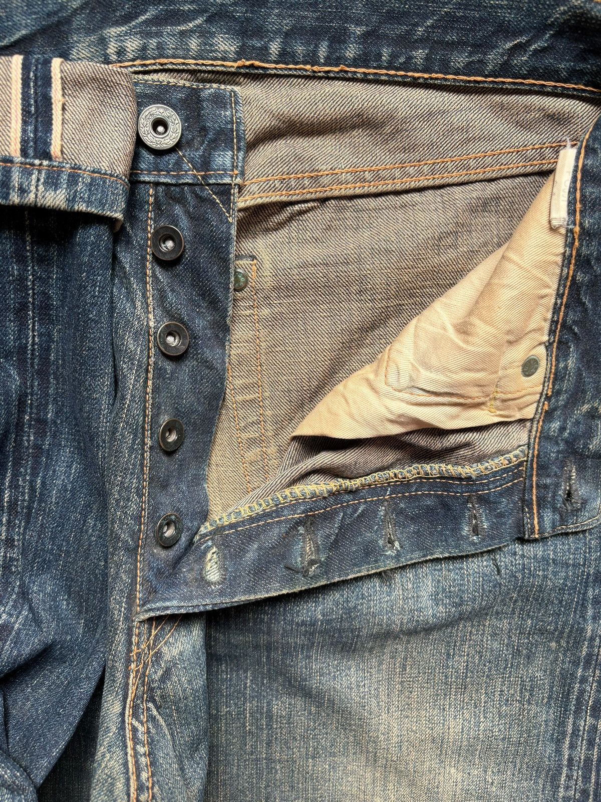 Japanese Brand Vintage Japan Brand Selvedge Rusty Mud Wash Baggy Jeans Size US 32 / EU 48 - 4 Thumbnail