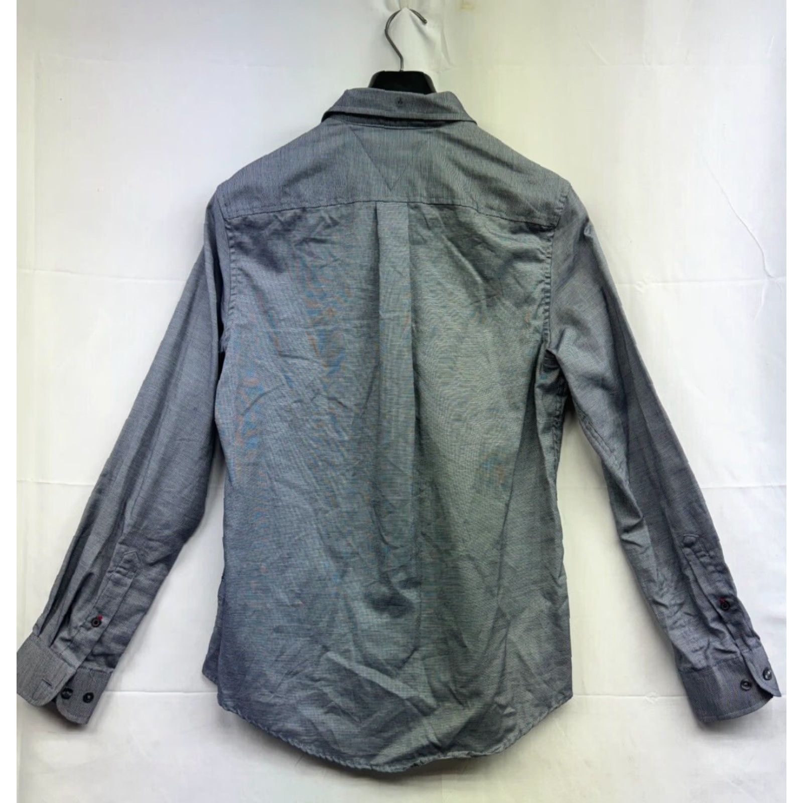Tommy Hilfiger Tommy Hilfiger Dress Shirt Long Sleeve Button Up Gray Mens S M Regular Cotton Blend Size US M / EU 48-50 / 2 - 2 Thumbnail