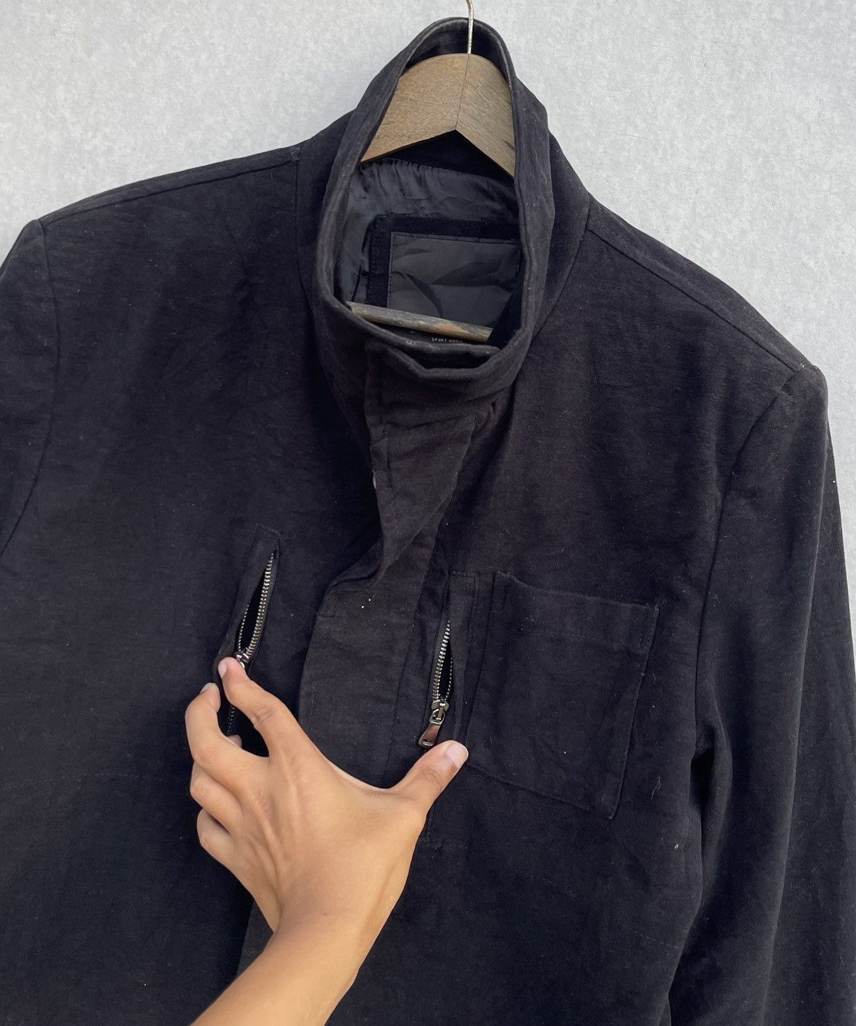 Zara ZARA MAN SUPER BLACK VELVET COAT/JACKET Size US L / EU 52-54 / 3 - 5 Thumbnail