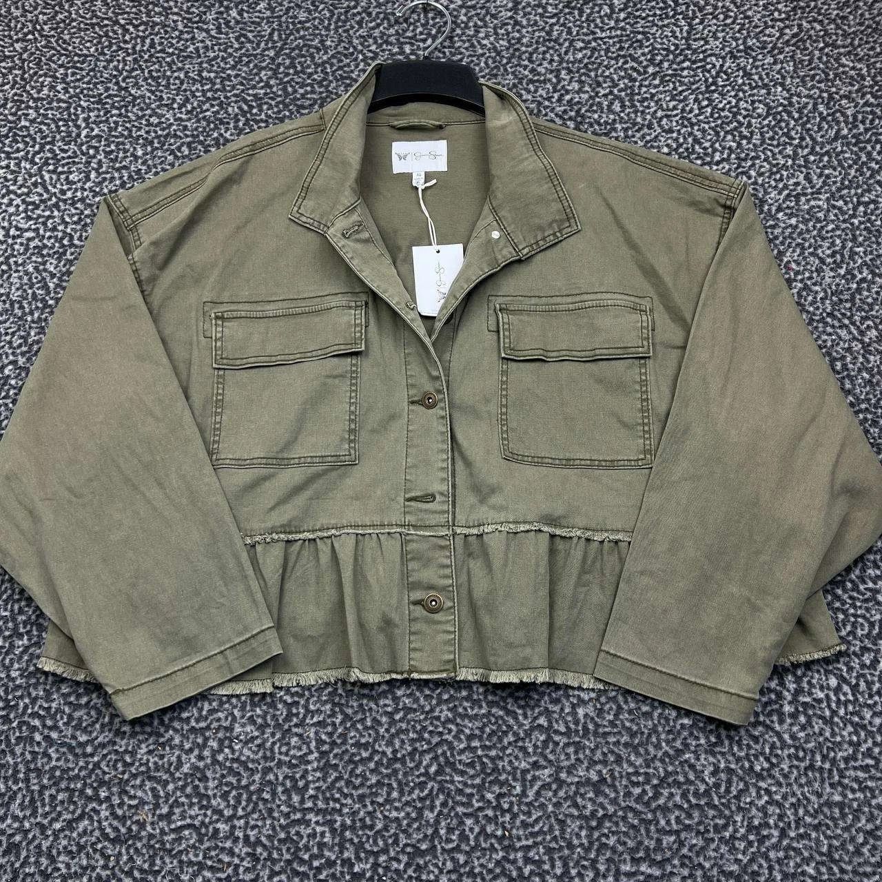 Jessica Simpson Jessica Simpson Denim Jacket Women Green Long Sleeve New XL Size XL / US 12-14 / IT 48-50 - 1 Thumbnail